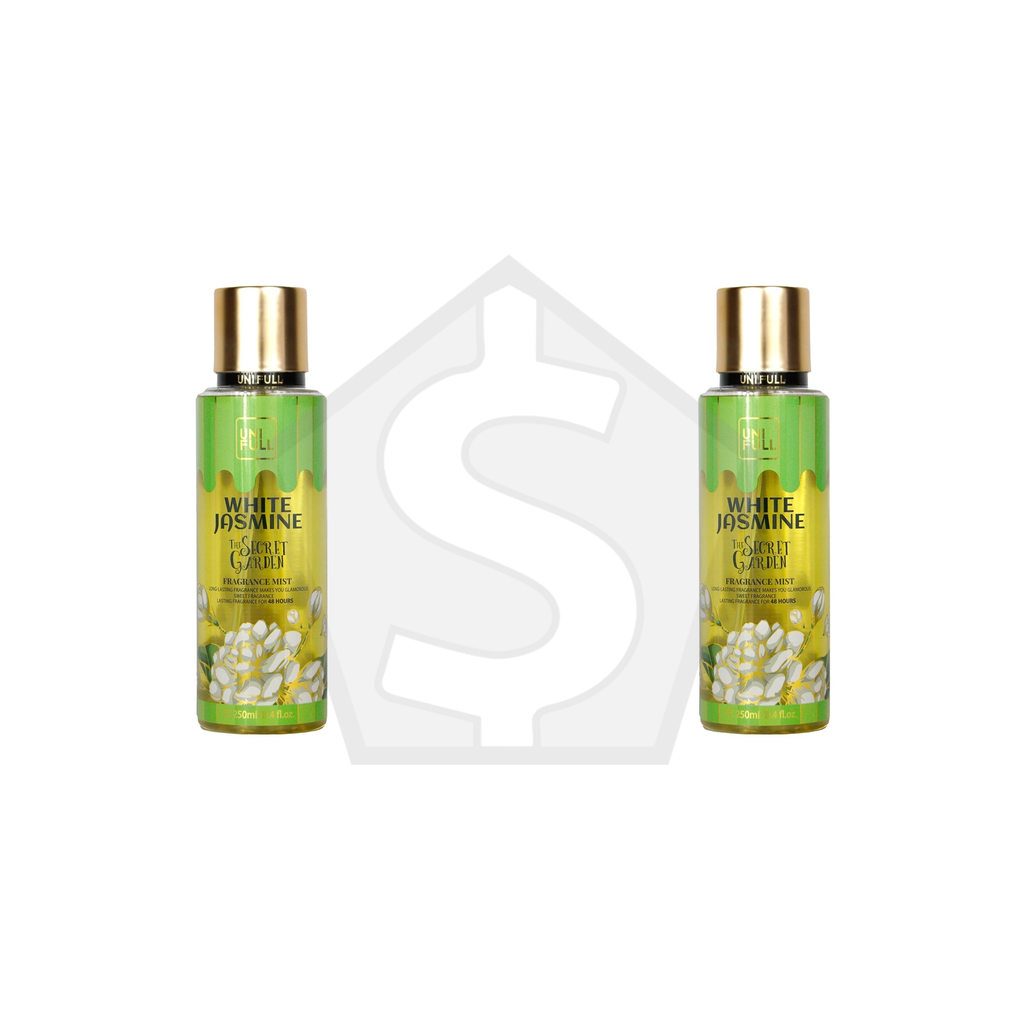 UNI FULL The Secret Garden Fragrance Mist (250ml / 8.4oz) - White Jasmine - Pack of 2