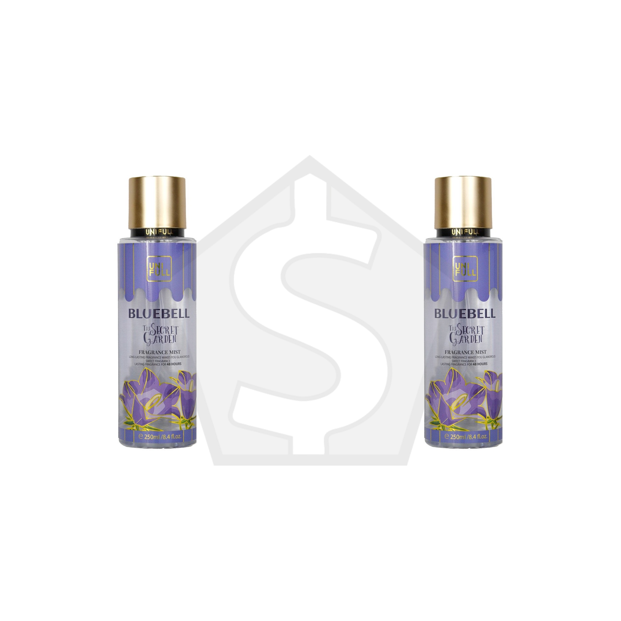 UNI FULL The Secret Garden Fragrance Mist (250ml / 8.4oz) - Bluebell - Pack of 2