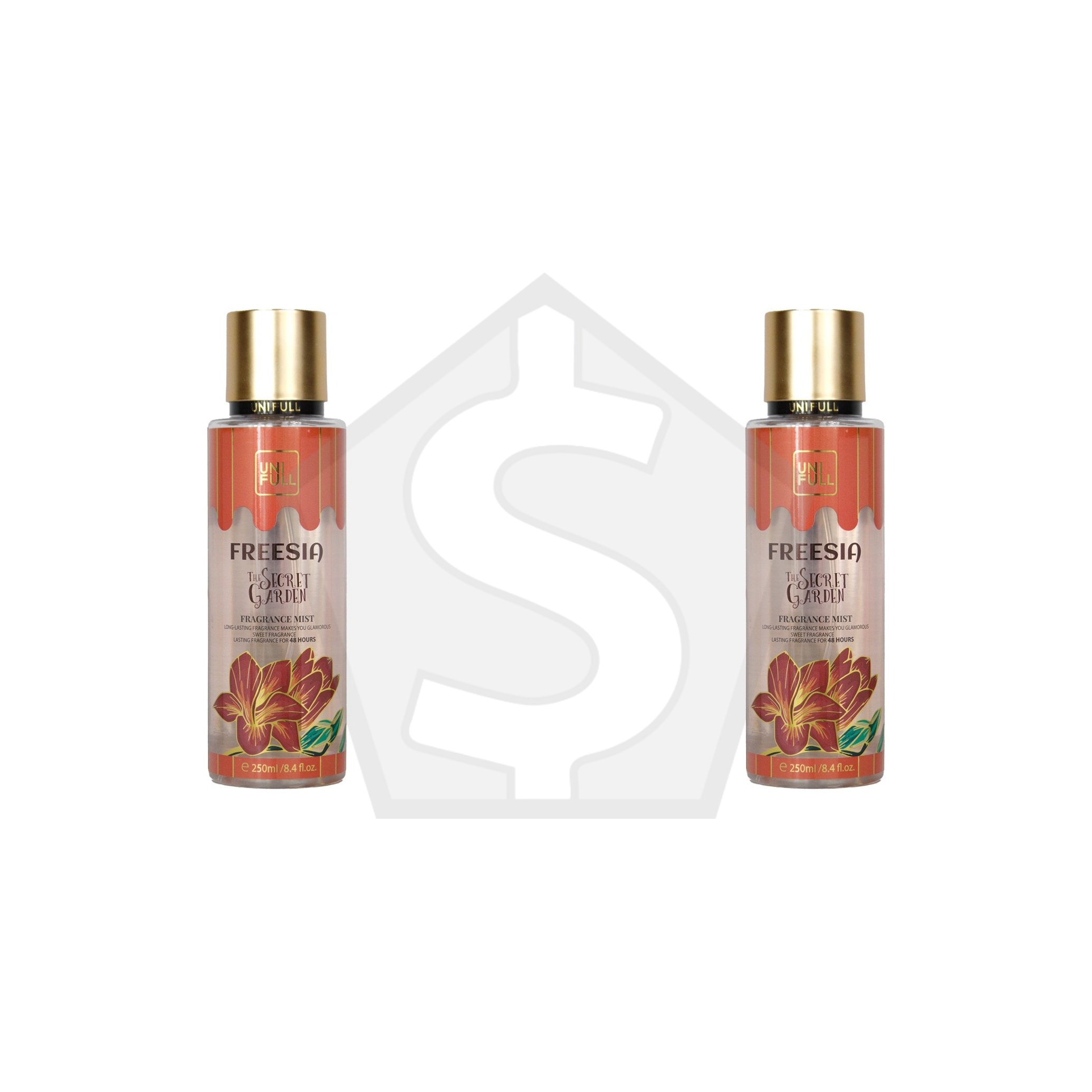UNI FULL The Secret Garden Fragrance Mist (250ml / 8.4oz) - Freesia - Pack of 2
