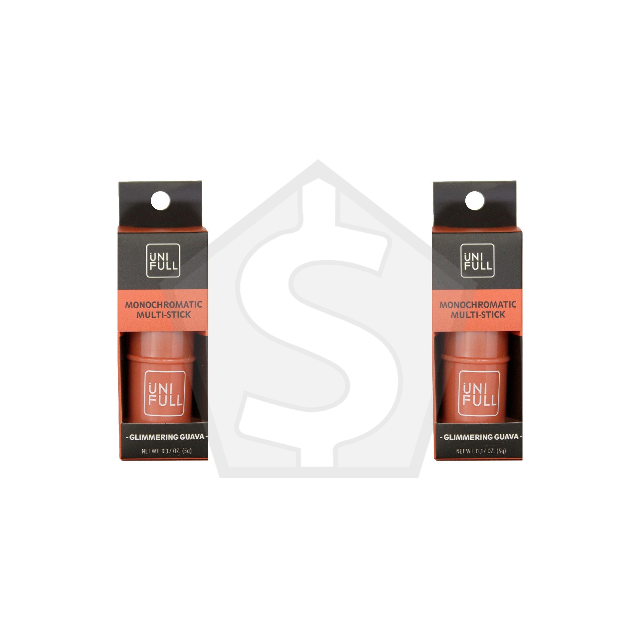 UNI FULL Monochromatic Multi Stick (5g) - Glimmering Guava - Pack of 2