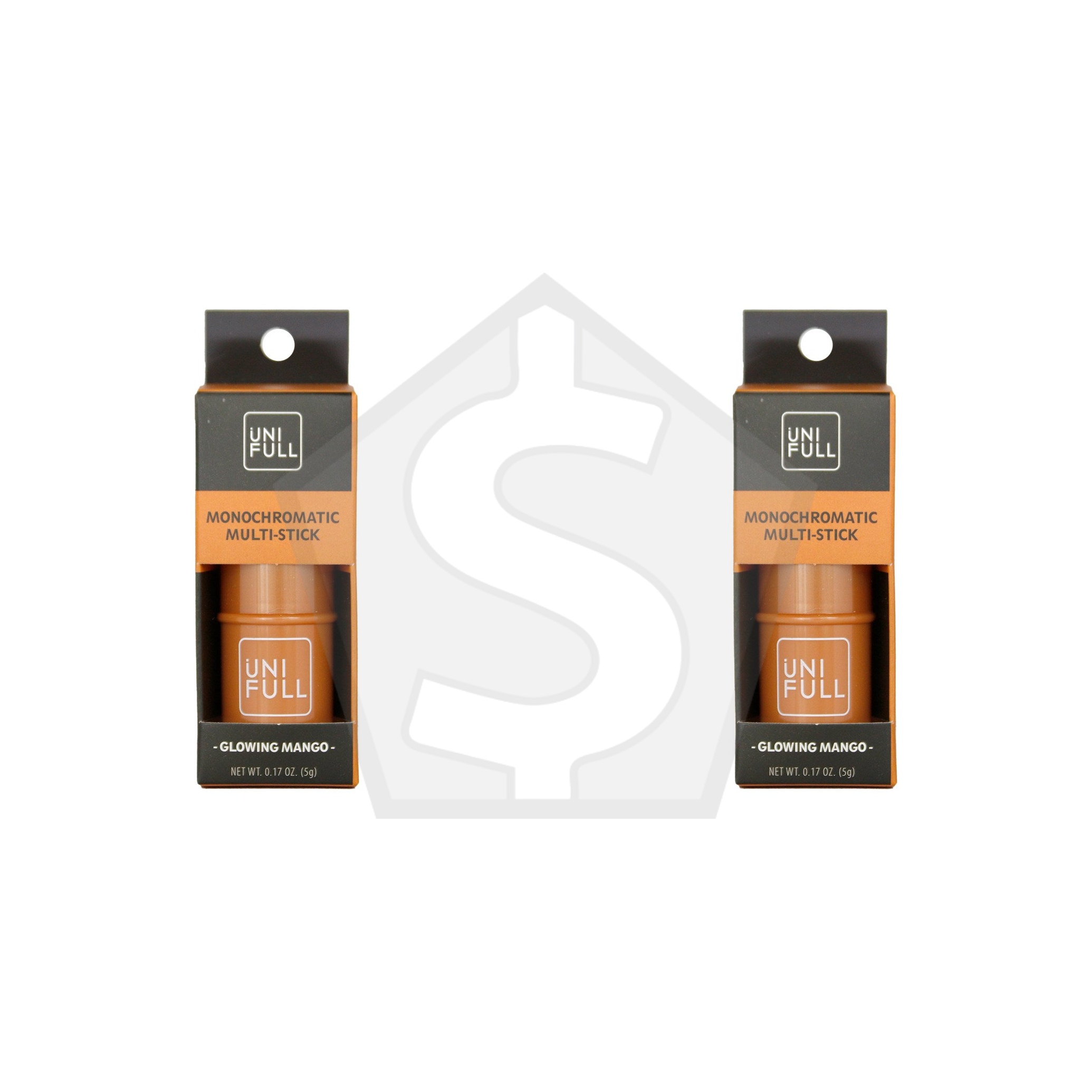 UNI FULL Monochromatic Multi Stick (5g) - Glowing Mango - Pack of 2