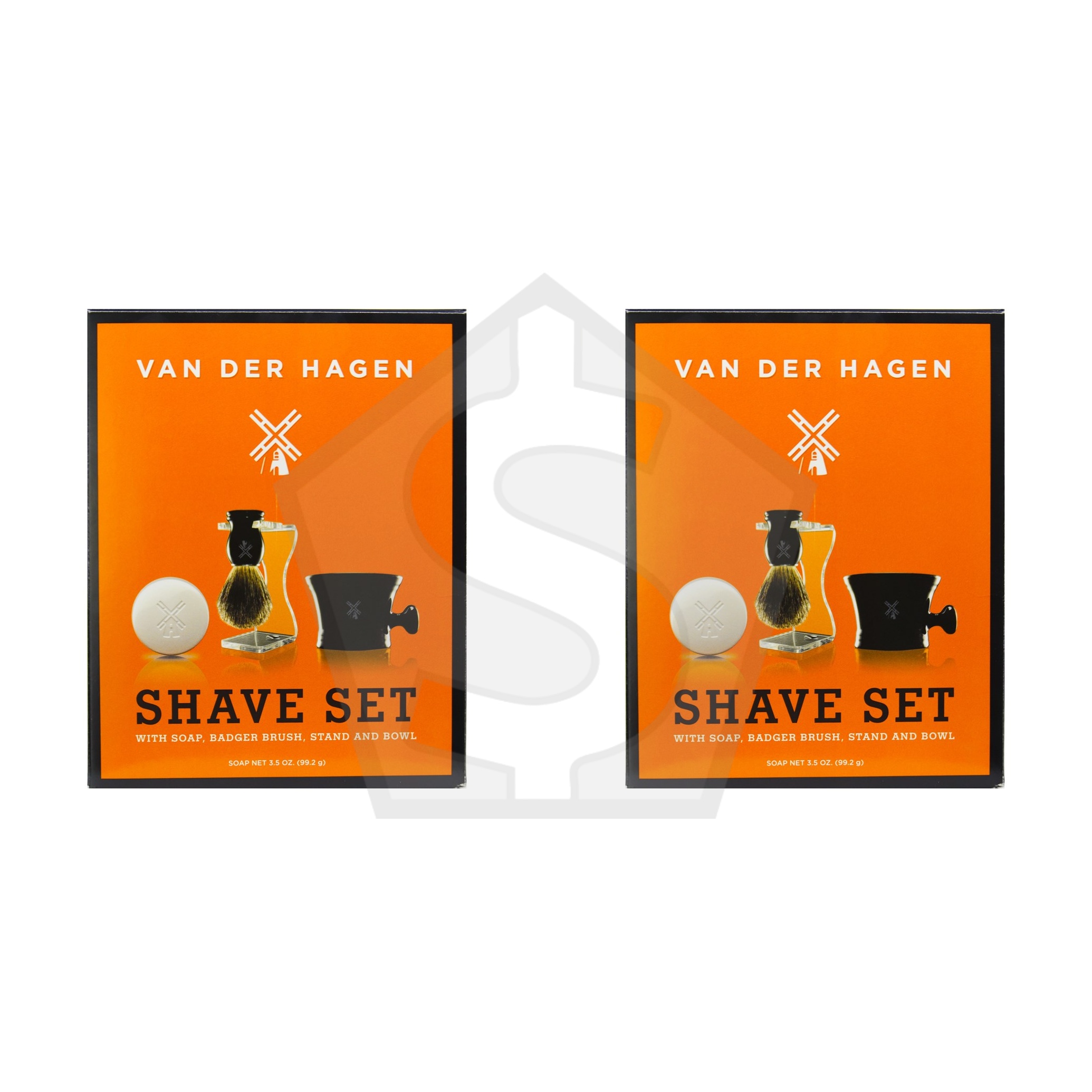 VAN DER HAGEN Badger Shave Set - Pack of 2