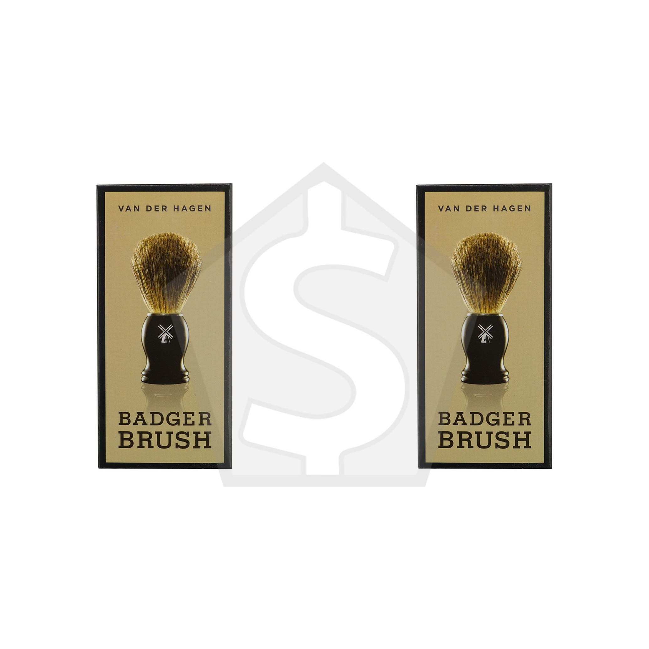 VAN DER HAGEN Badger Brush - Pack of 2