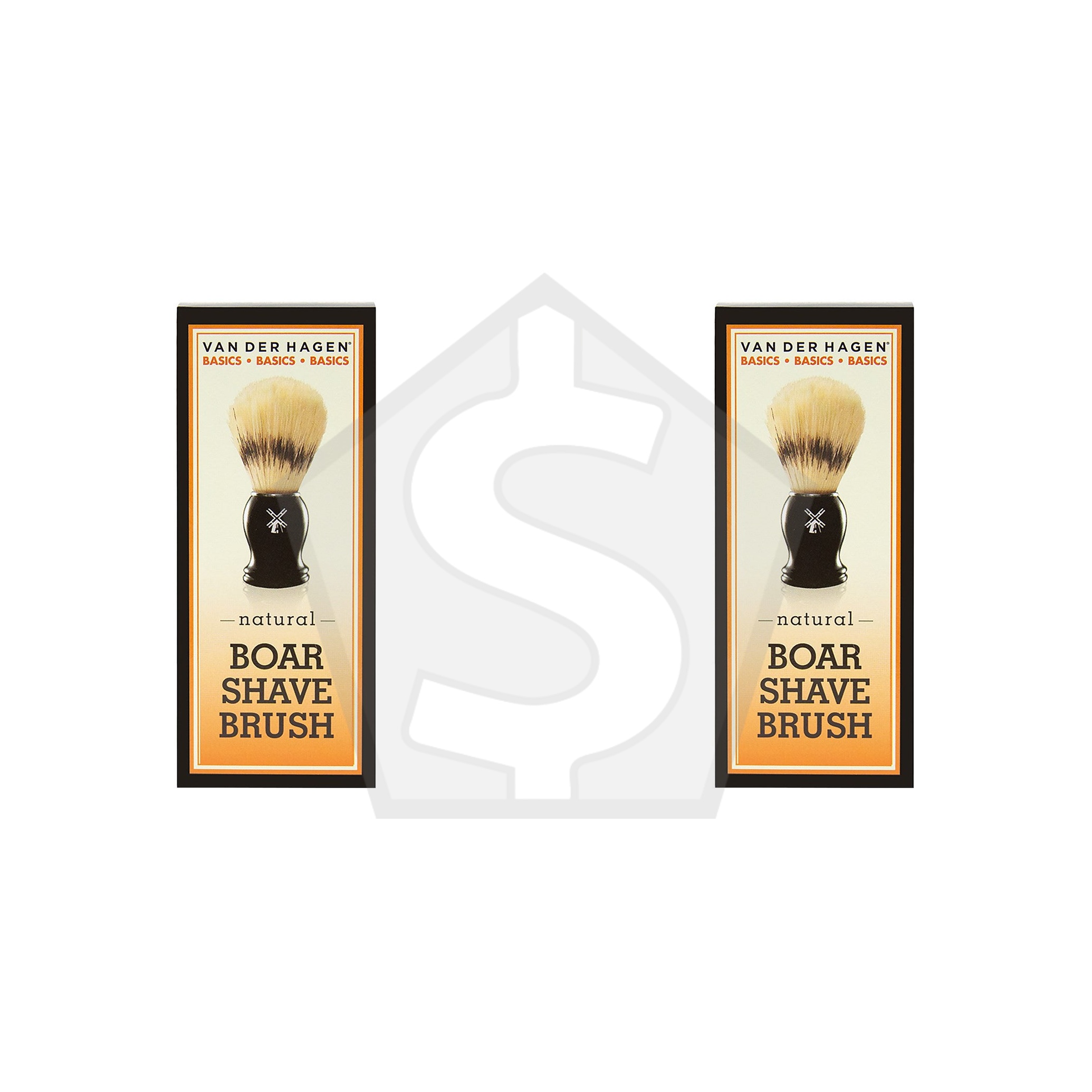 VAN DER HAGEN Basics Natural Boar Brush - Pack of 2