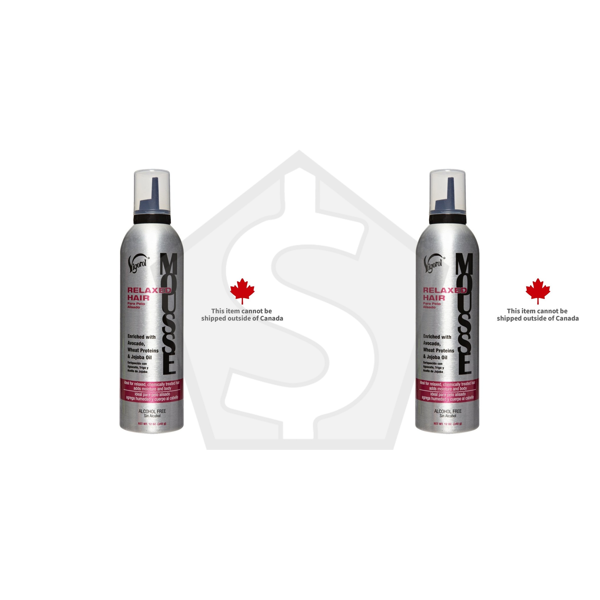 VIGOROL Relaxed Hair Mousse (12oz) - Pack of 2