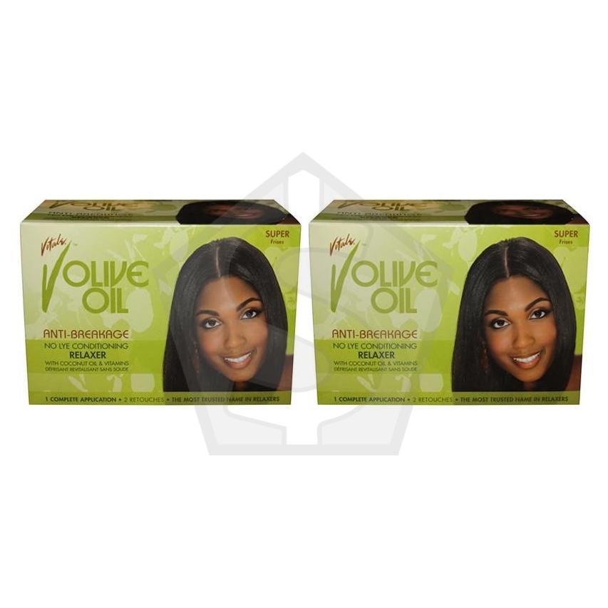 VITALE Olive Oil No Lye Relaxer Kit 1App [Sup] - Pack of 2