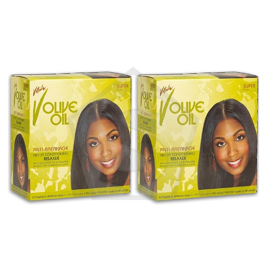 VITALE Olive Oil No Lye Relaxer Kit 2App [Sup] - Pack of 2
