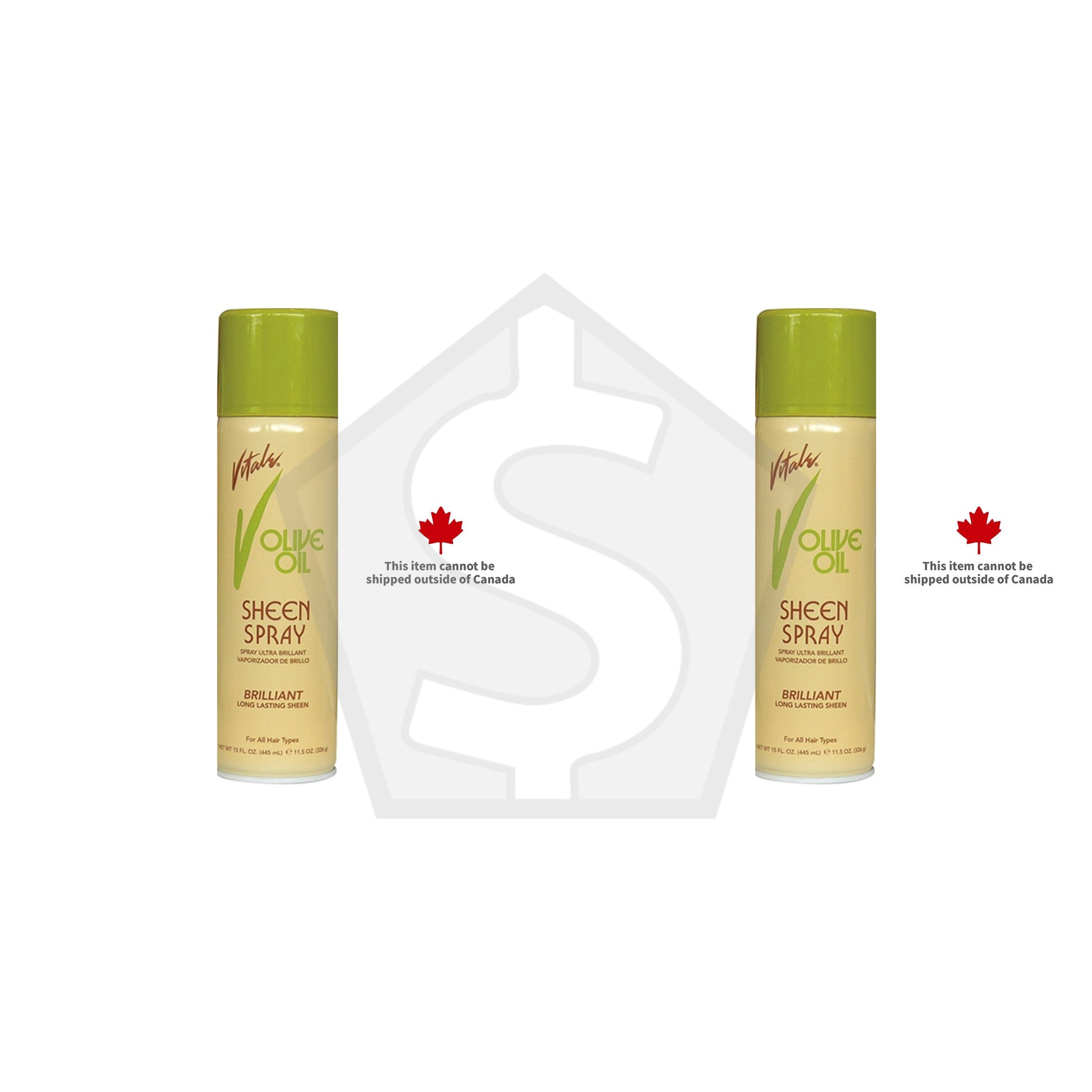 VITALE Olive Oil Sheen Spray (15oz) - Pack of 2