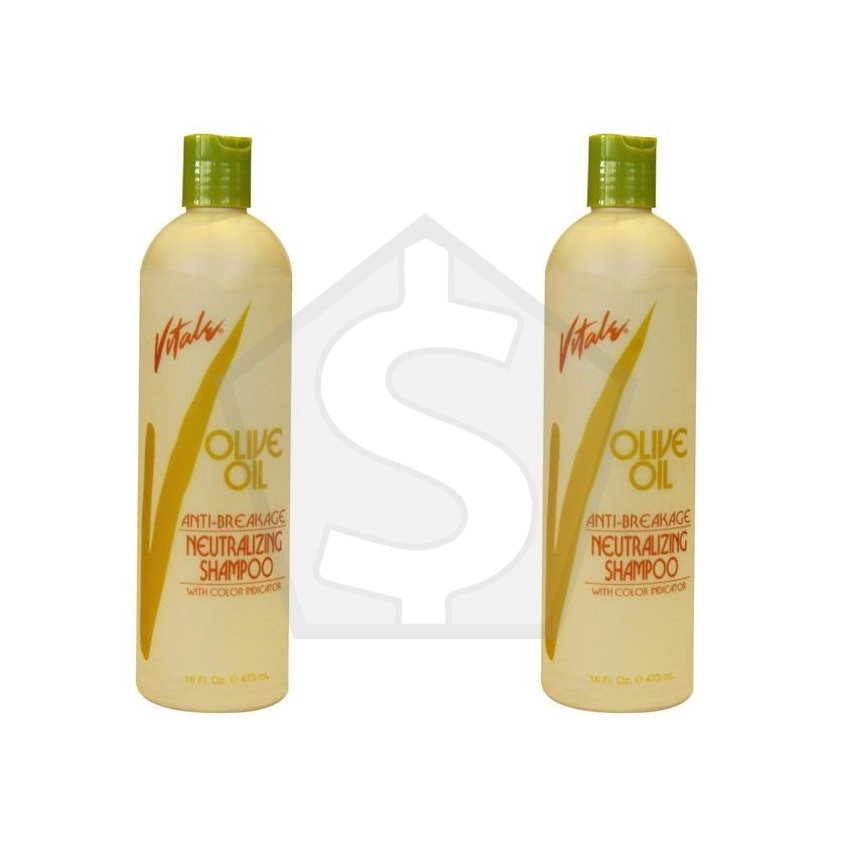 VITALE Olive Oil Anti-Breakage Neutralizing Shampoo (16oz) - Pack of 2