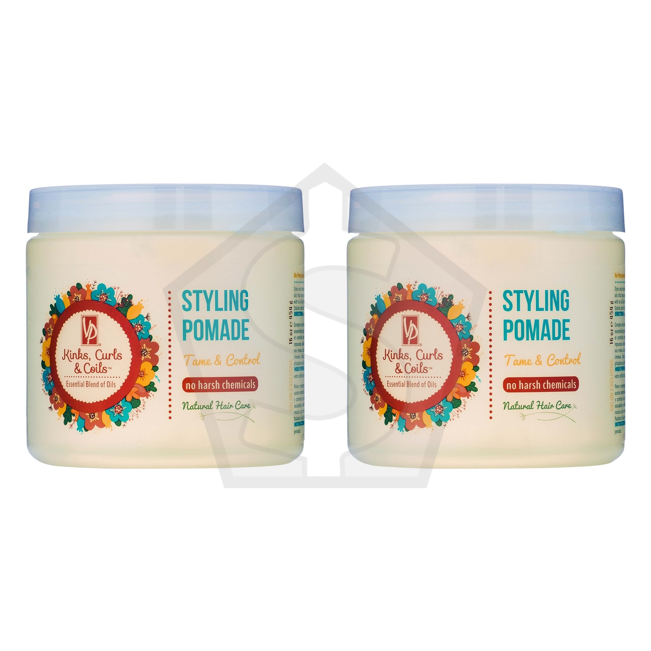 VITALE PRO Kinks, Curls & Coils Styling Pomade (16oz) - Pack of 2