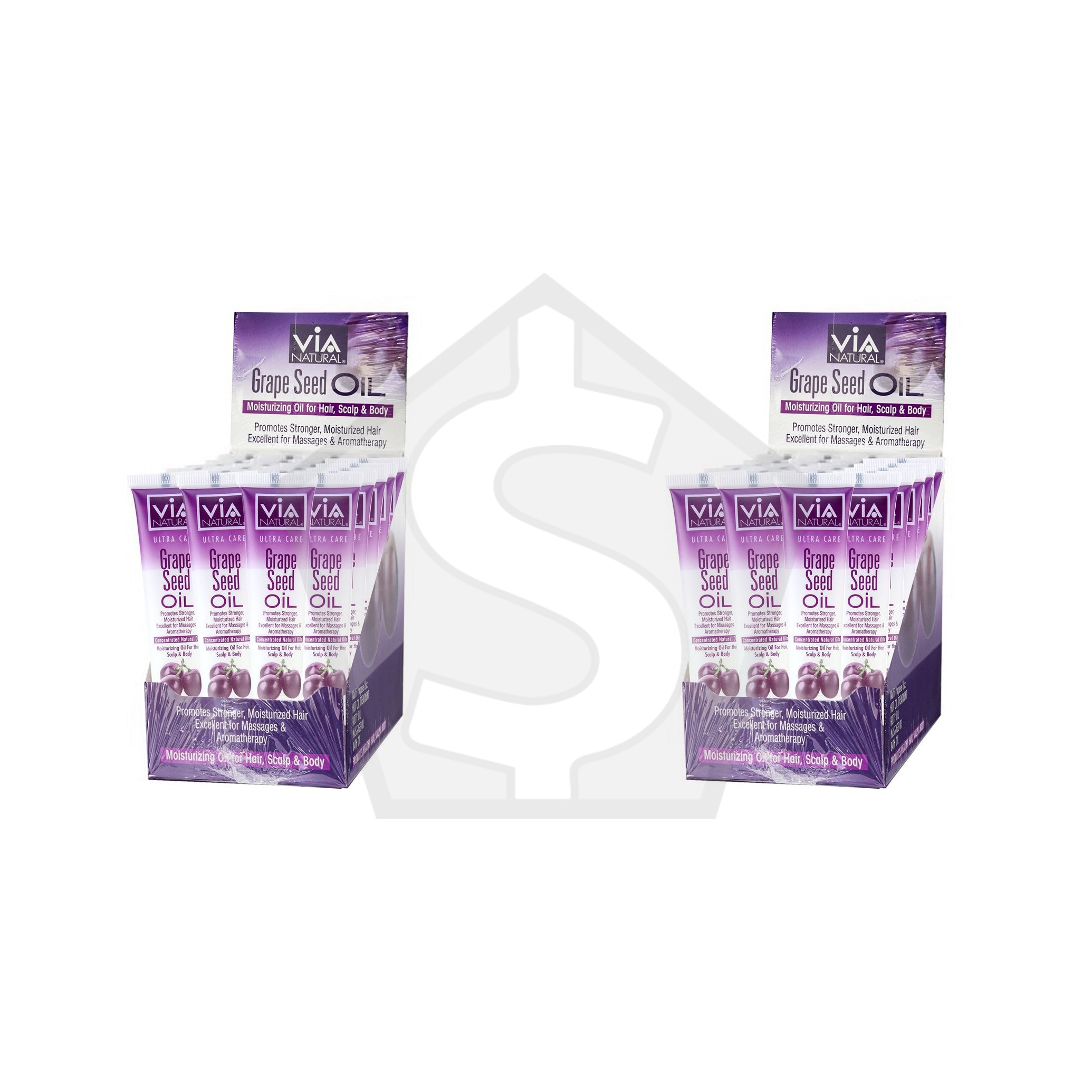 VIA NATURAL Grape Seed Oil Treatment Tube - Pack of 2