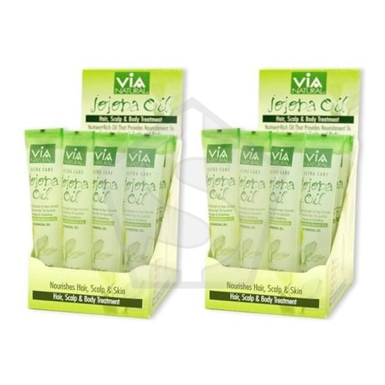 VIA NATURAL Jojoba Oil Treatment Tube (1.5oz) - Pack of 2