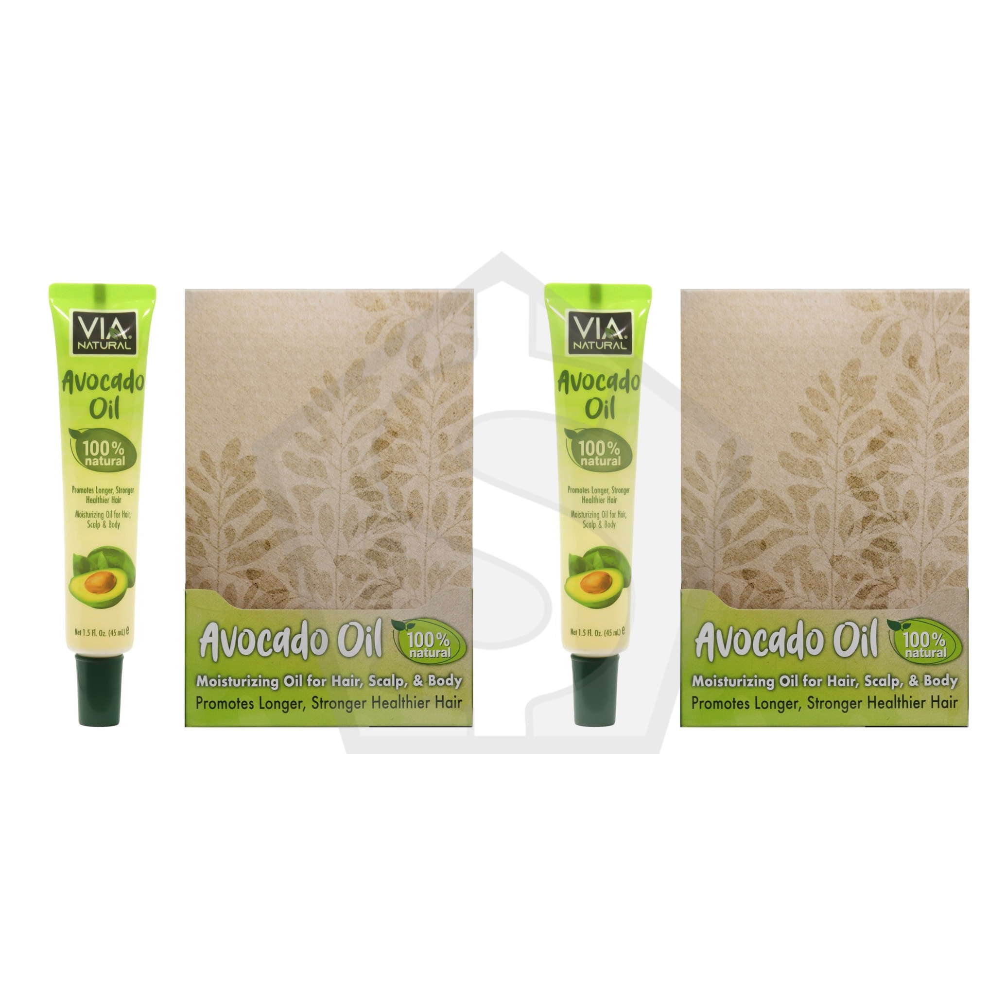 VIA NATURAL Avocado Oil Treatment Tube (1.5oz) - Pack of 2