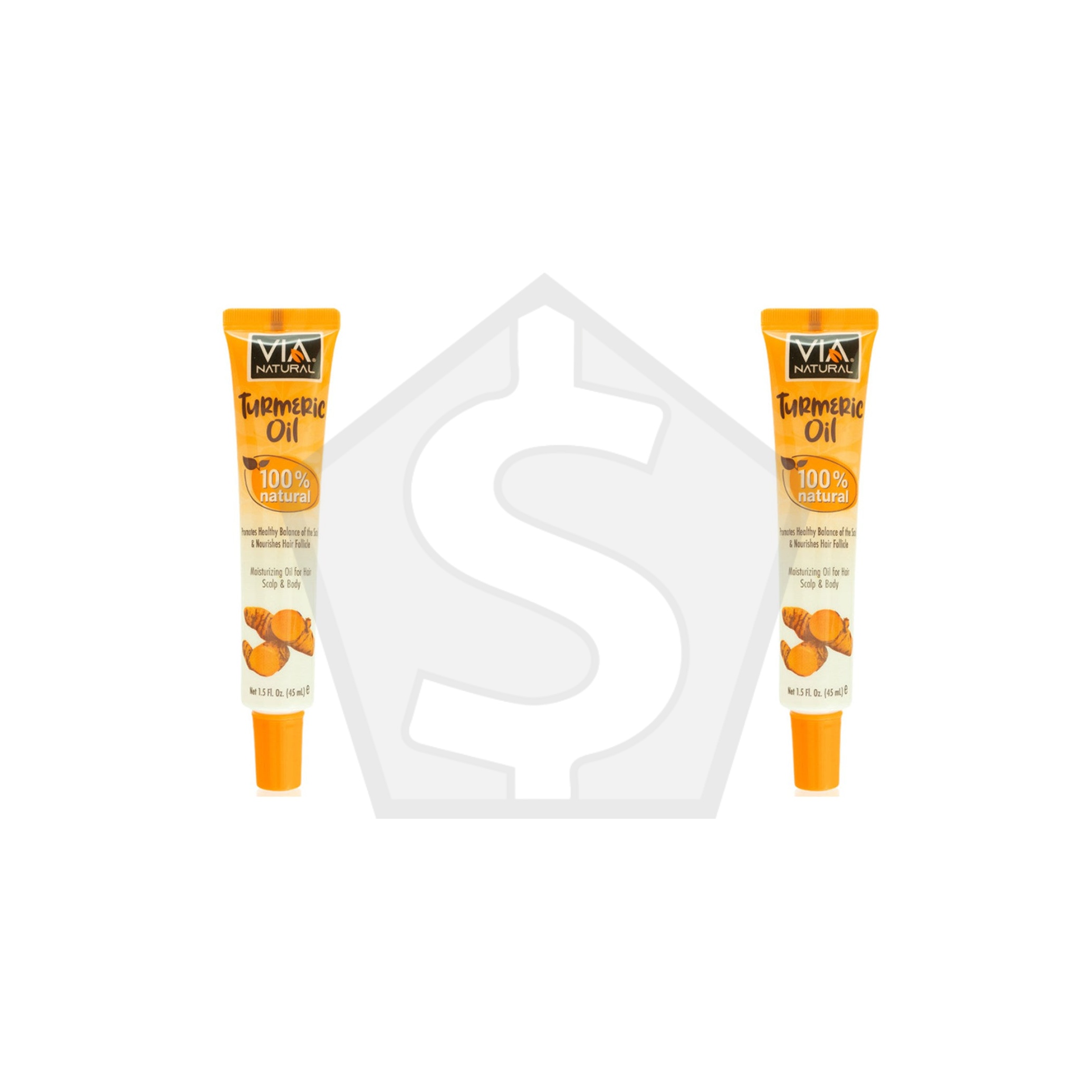 VIA NATURAL Turmeric Oil Treatment (1.5oz) - Pack of 2