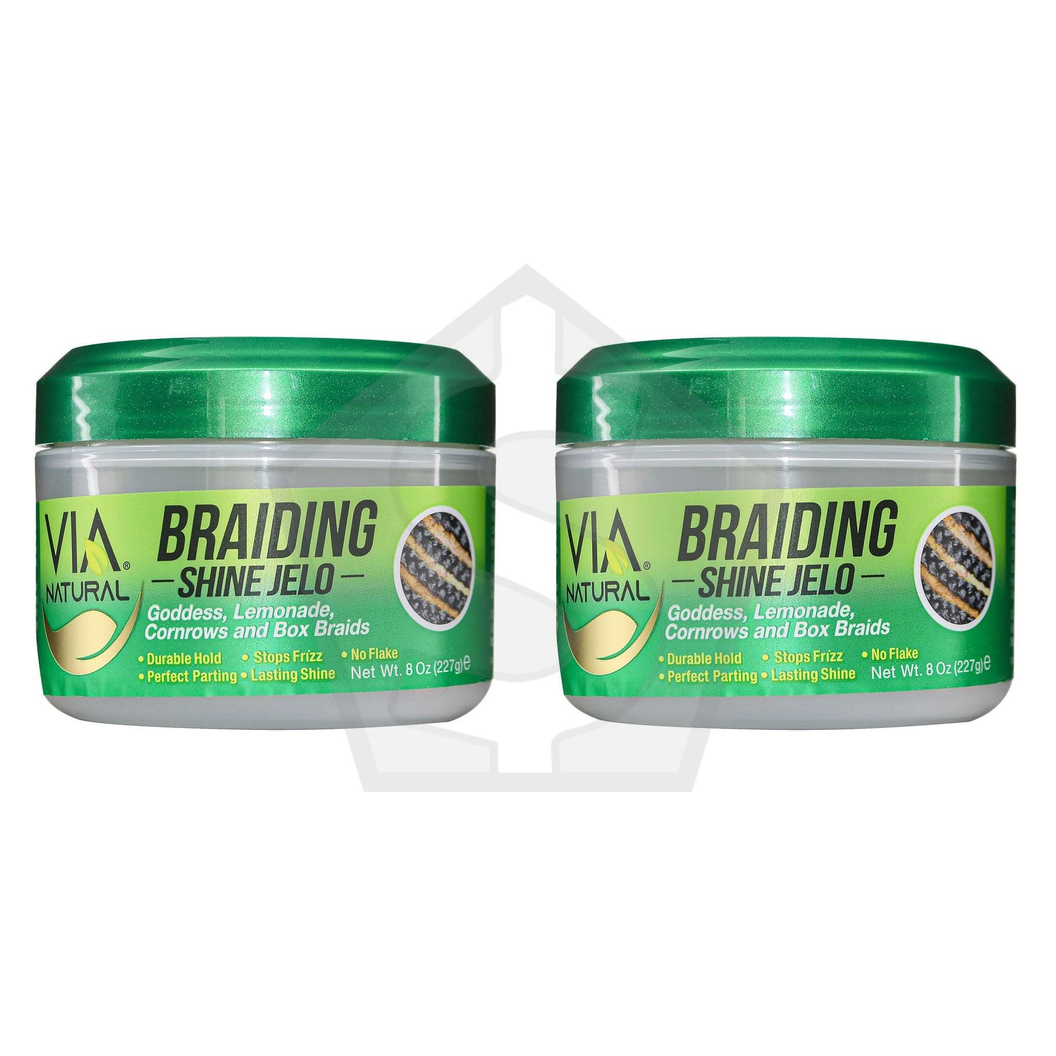 VIA NATURAL Braiding Shine Jelo - Regular - Pack of 2