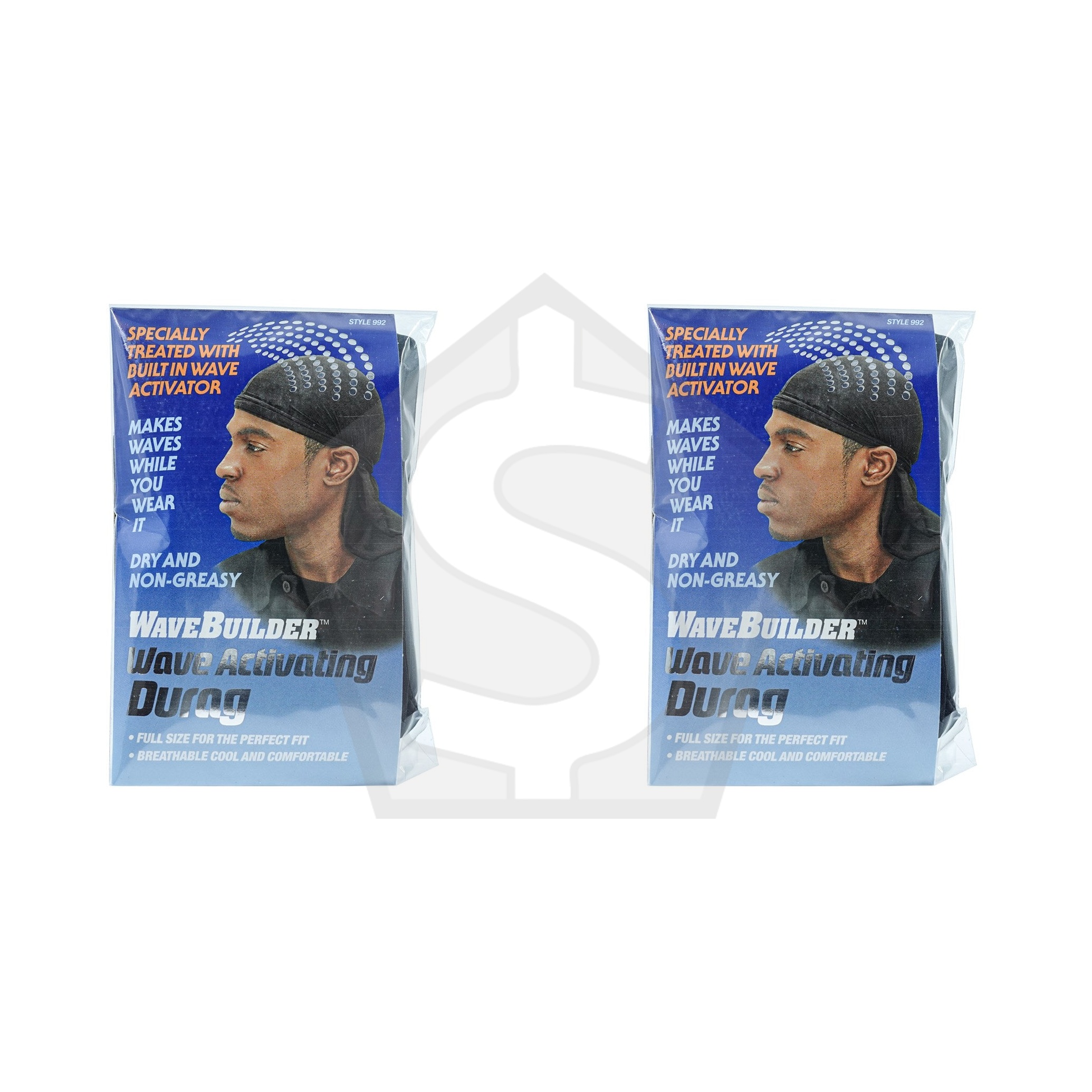 WAVEBUILDER Wave Activating Durag - Pack of 2