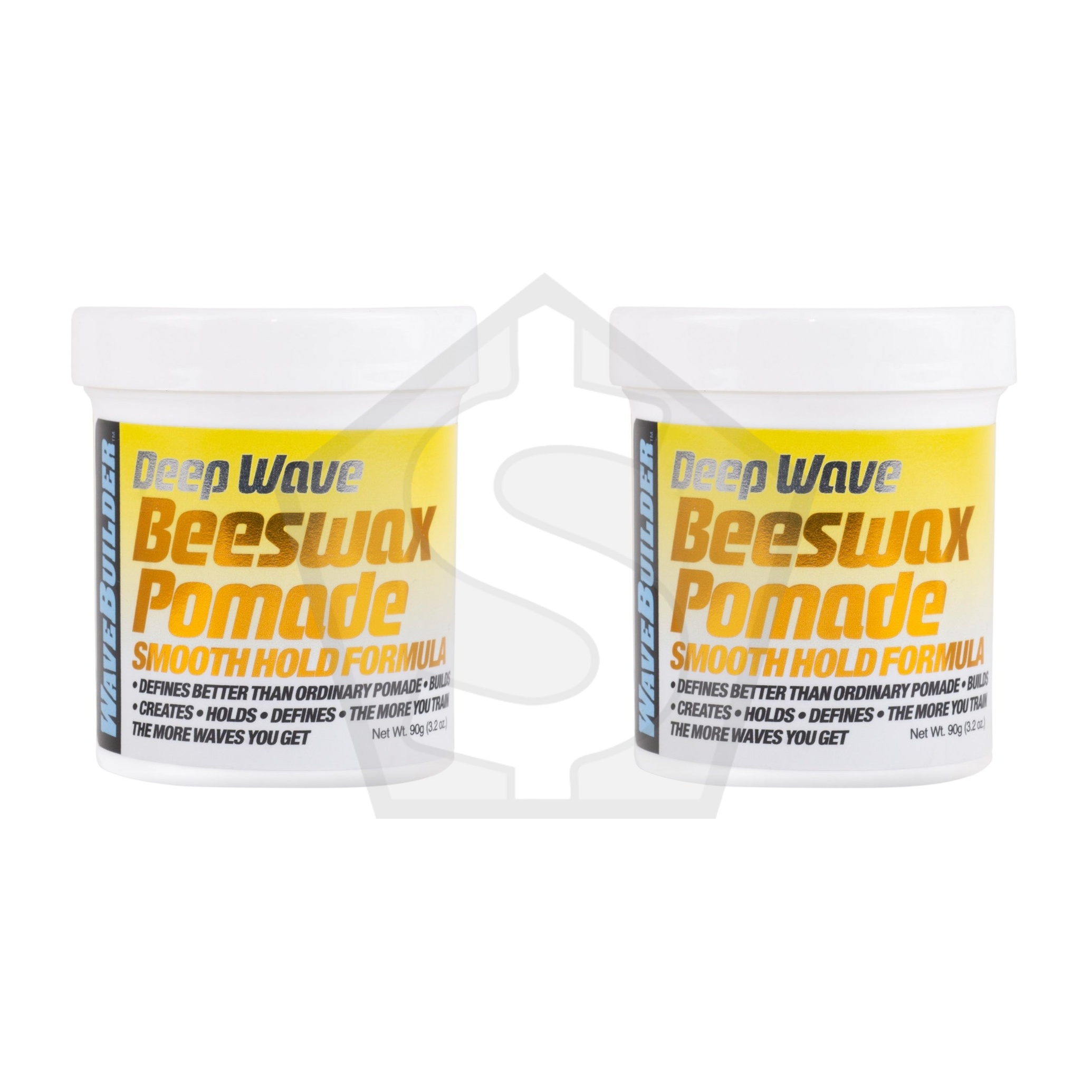 WAVEBUILDER Deep Wave Beeswax Pomade (3oz) - Pack of 2