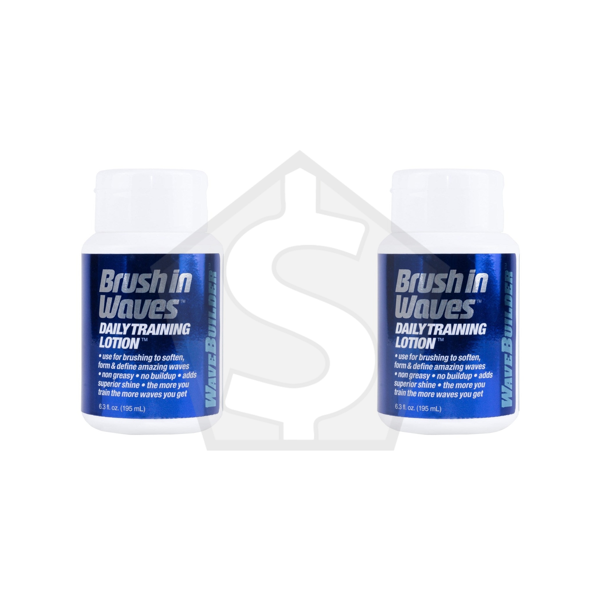 WAVEBUILDER Brush In Waves Daily Training Lotion (7oz) - Pack of 2