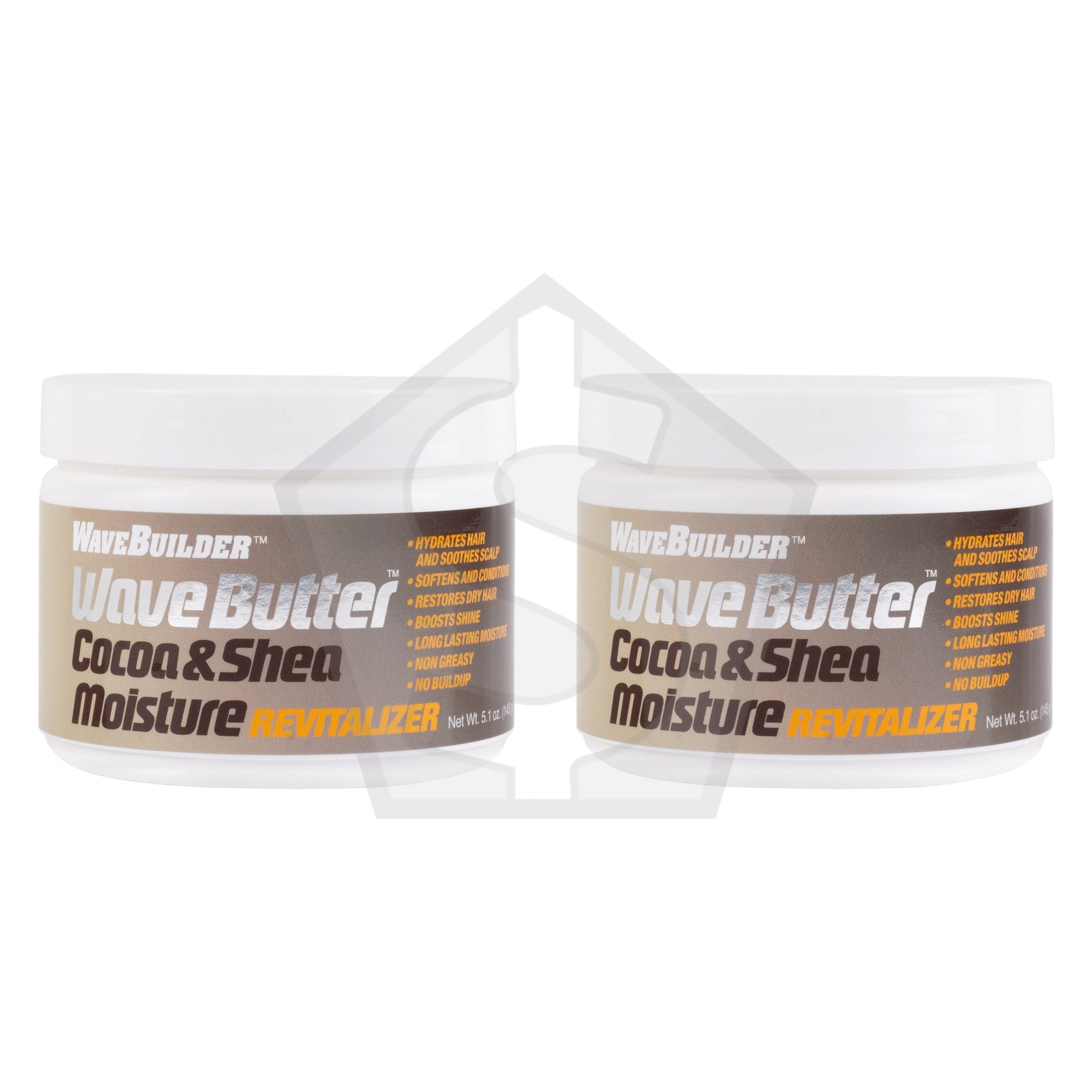 WAVEBUILDER Wave Butter Cocoa & Shea Moisture Revitalizer (5.1oz) - Pack of 2