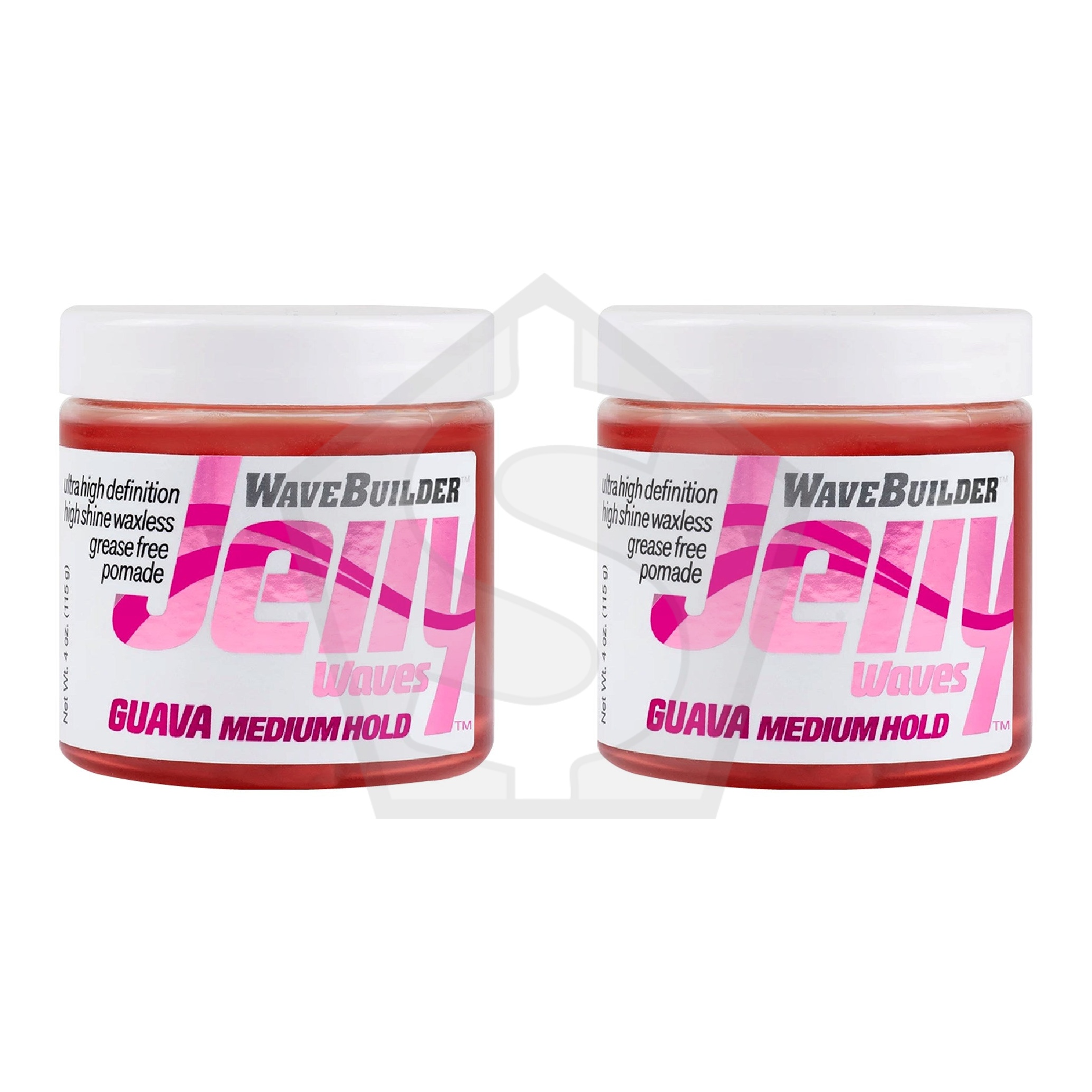 WAVEBUILDER Jelly Waves (4oz) - Guava(Medium Hold) - Pack of 2