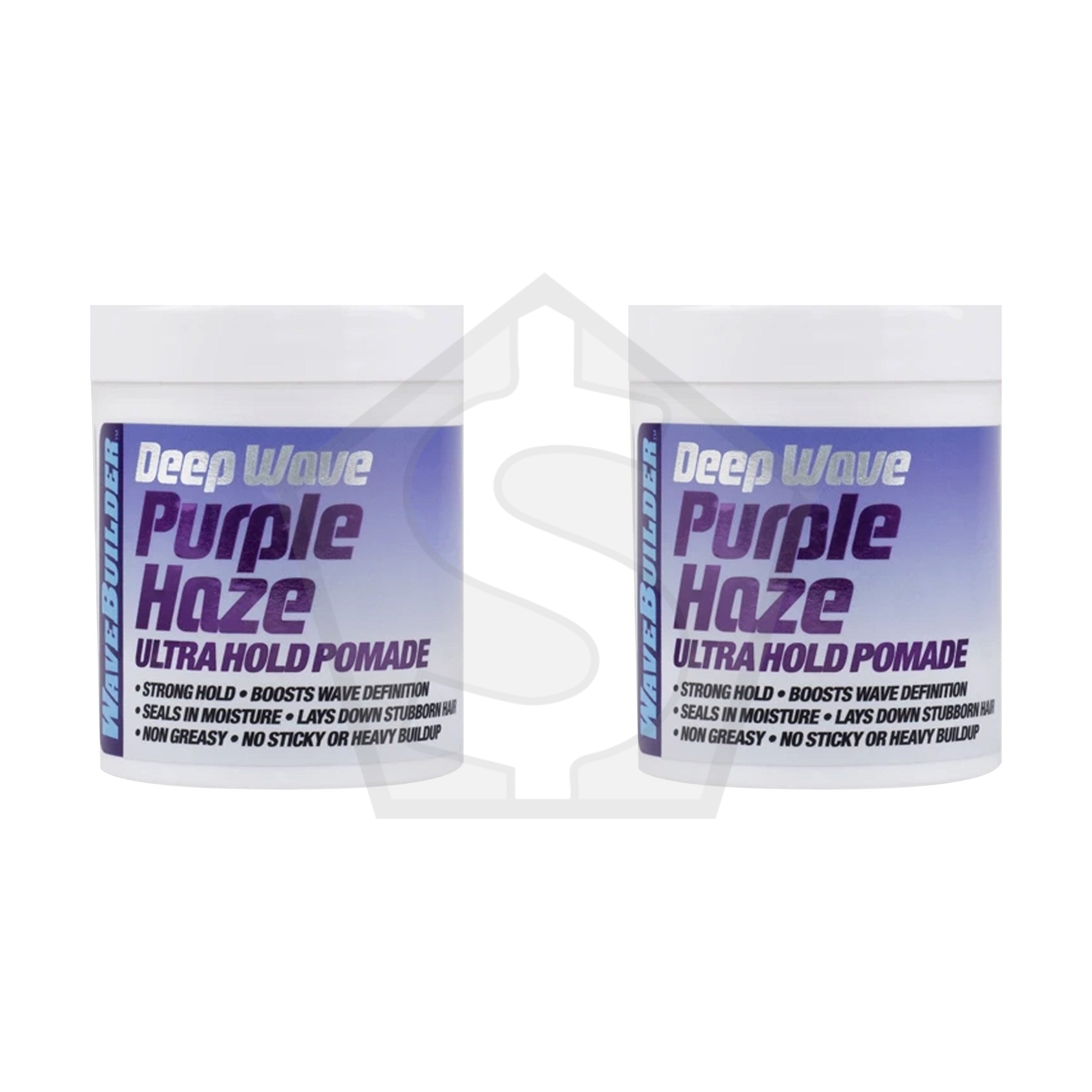 WAVEBUILDER Deep Wave Purple Haze Ultra Hold Pomade (3oz) - Pack of 2