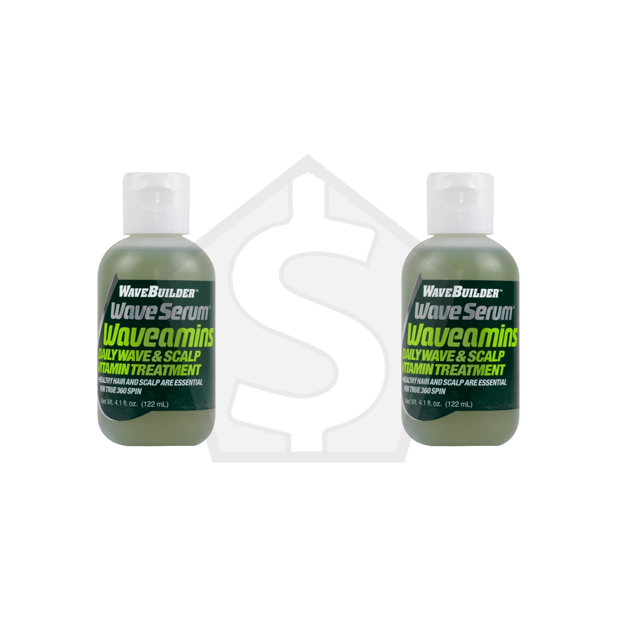 WAVEBUILDER Wave Serum Waveamins Wave & Scalp treatment (4.1oz) - Pack of 2