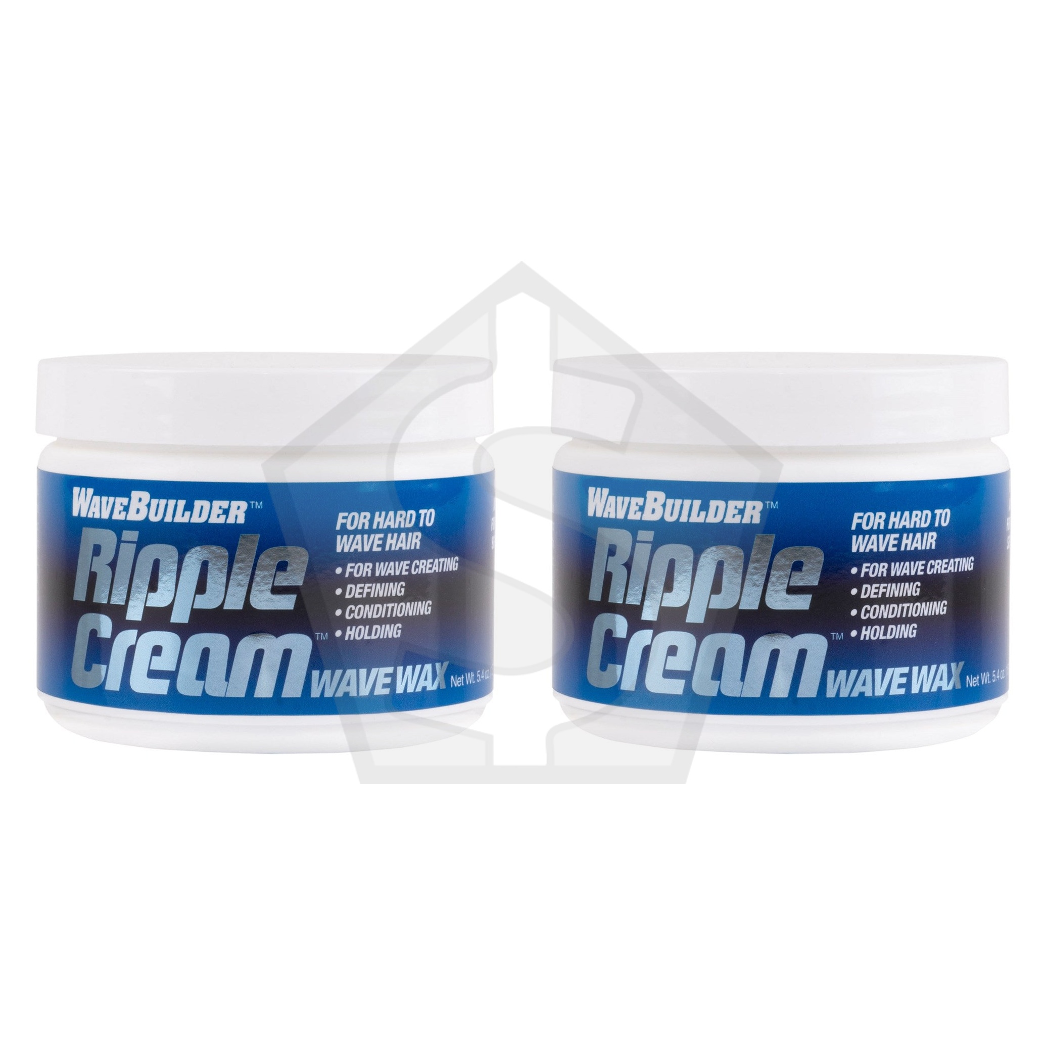 WAVEBUILDER Ripple Cream Wave Wax (5.4oz) - Pack of 2