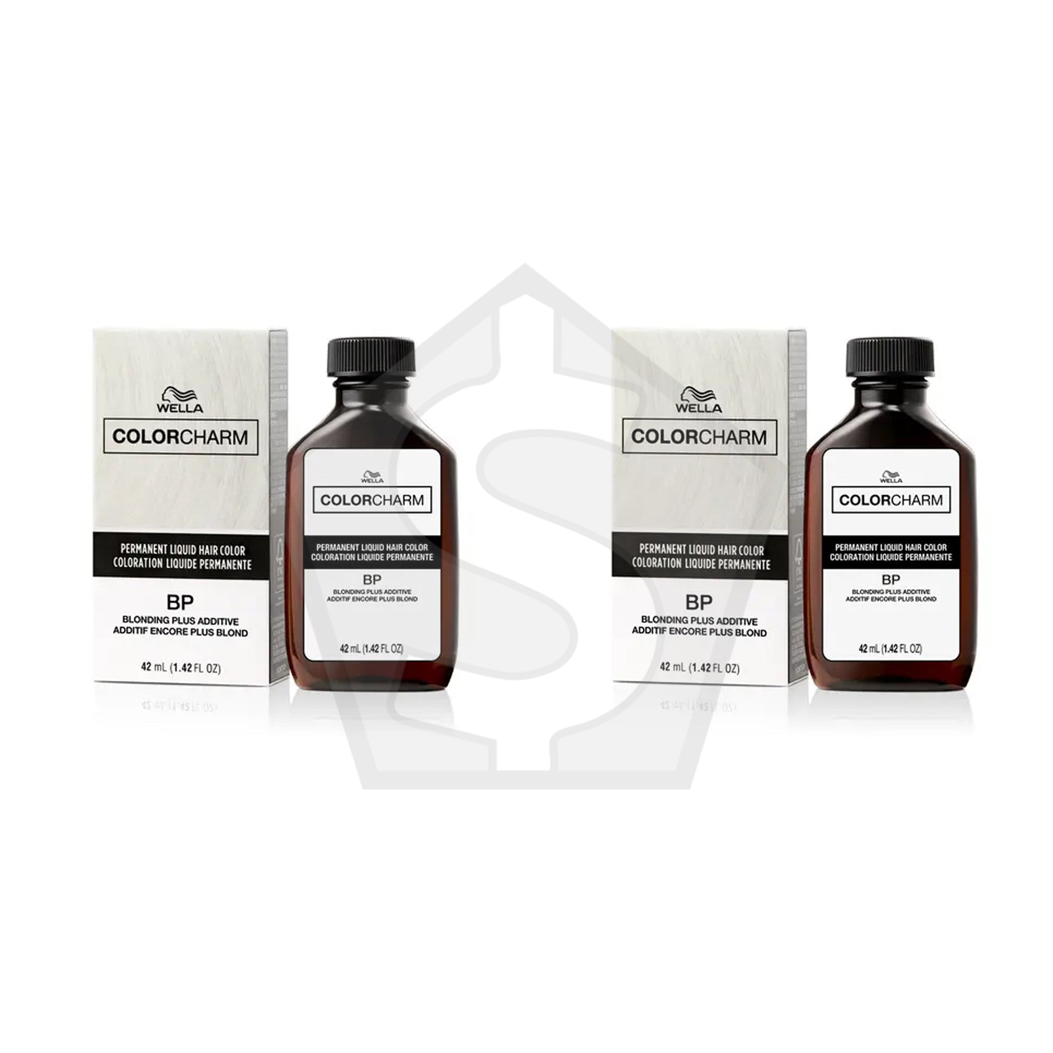 WELLA Color Charm Permanent Liquid Hair color (1.42oz) - BP Blonding Plus - Pack of 2