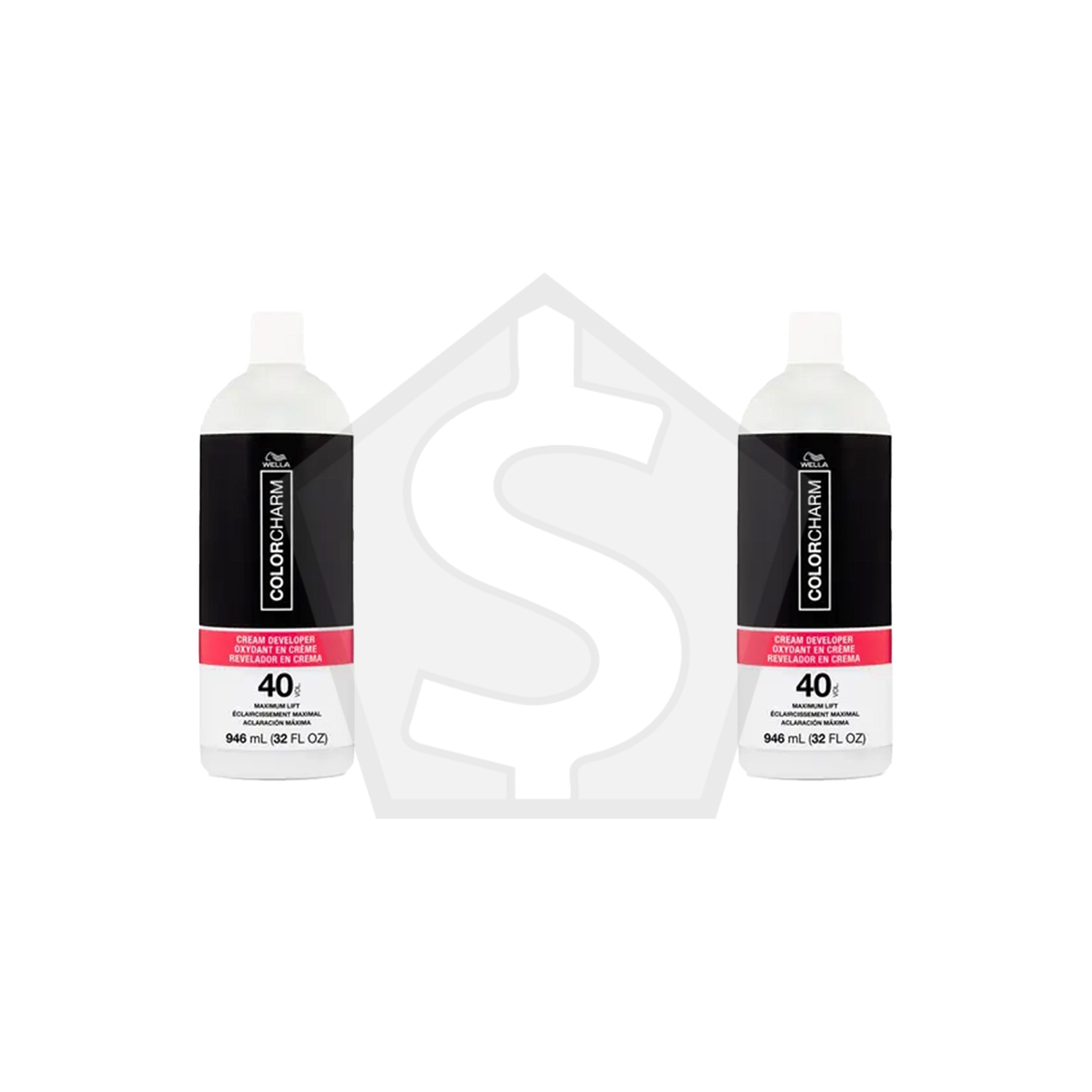 WELLA Color Charm Cream Developer - 40 Volume / 32oz - Pack of 2