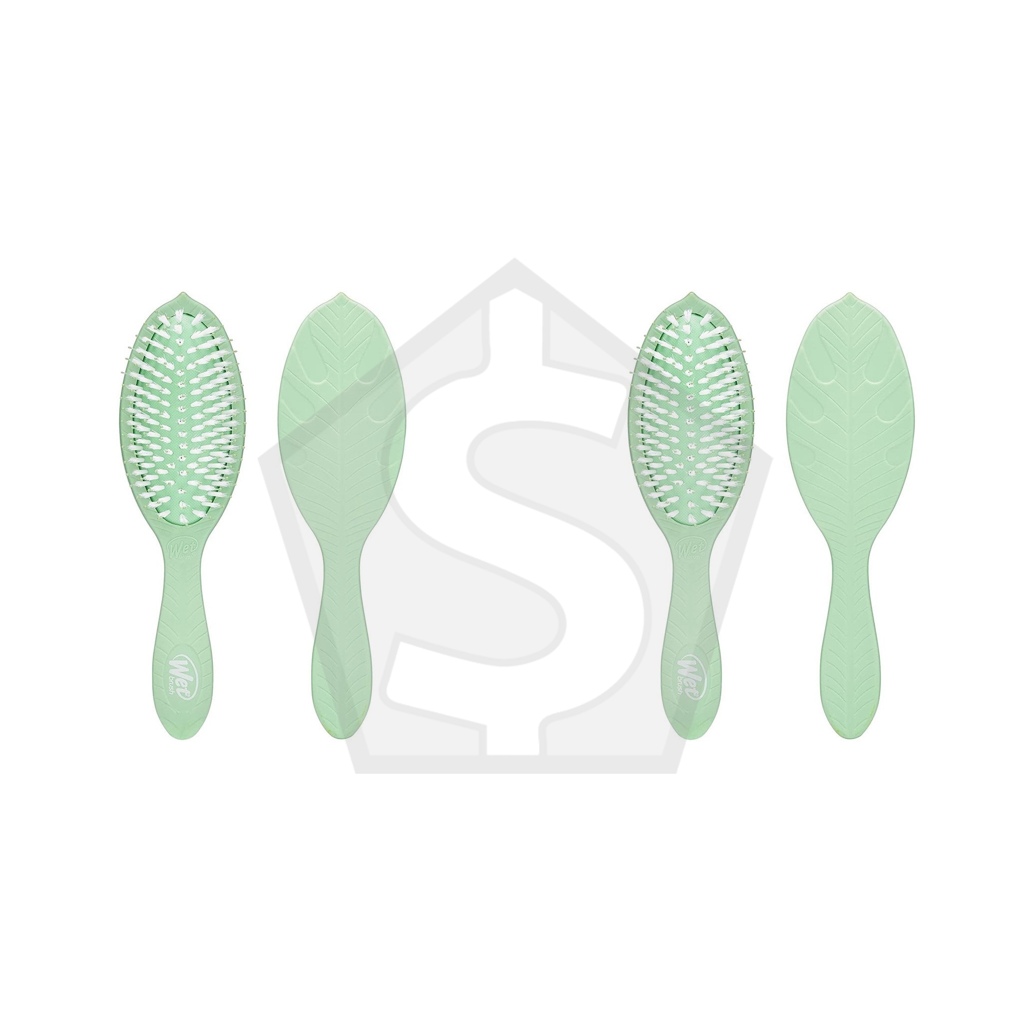 WET BRUSH GO GREEN Treatment & Shine Brush - Tea Tree Oil Infused - Pack of 2