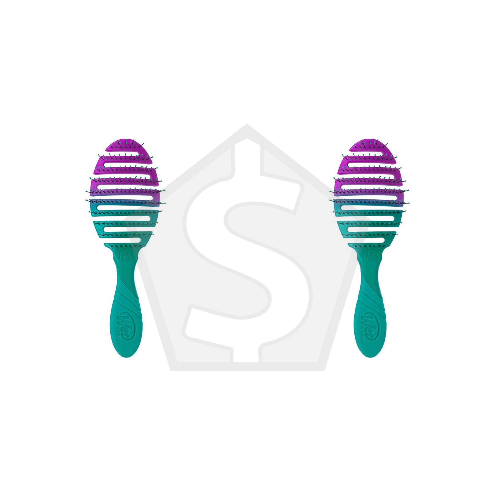 Bundle of 2 - WET BRUSH Pro Flex Dry Brush - Teal Ombre