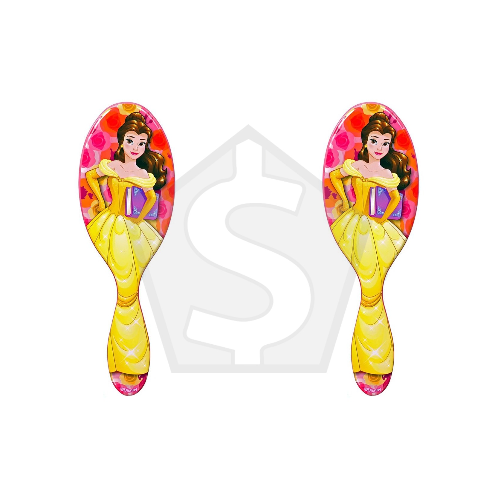 Bundle of 2 - WET BRUSH Disney Princess Detangler - Belle