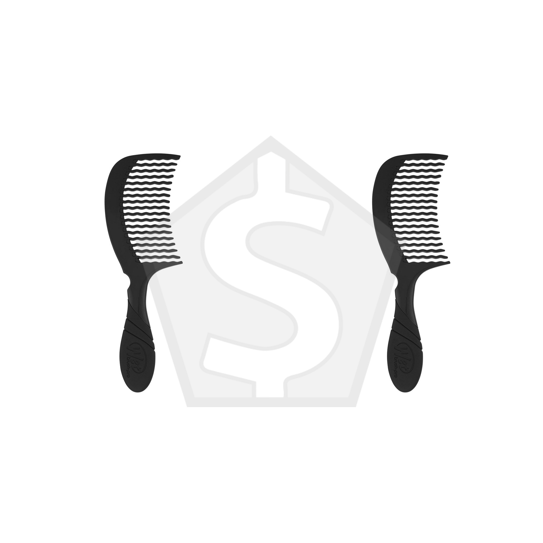 WET BRUSH Pro Detangling Comb - Black - Pack of 2
