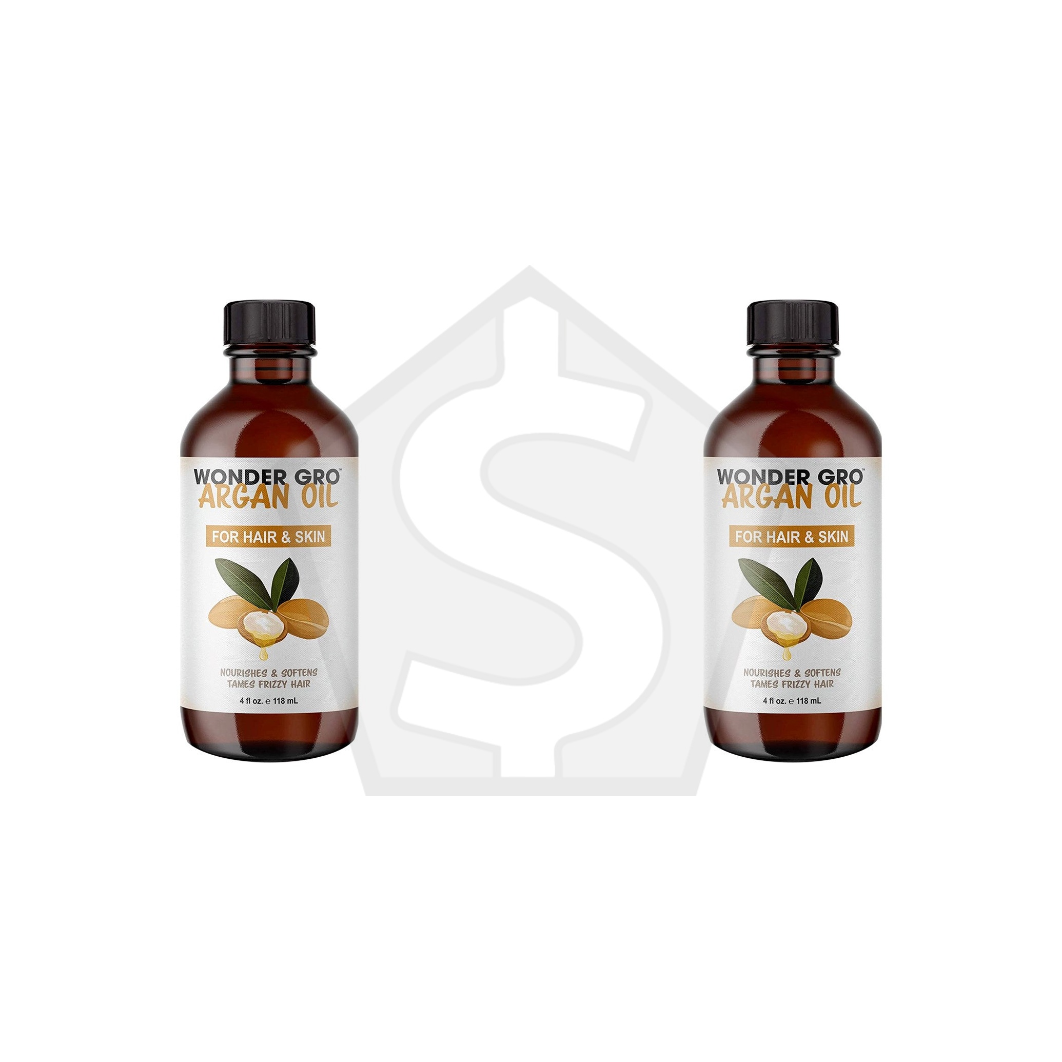 Bundle of 2 - WONDER GRO Hair & Skin Oil (4oz) - Argan Oil