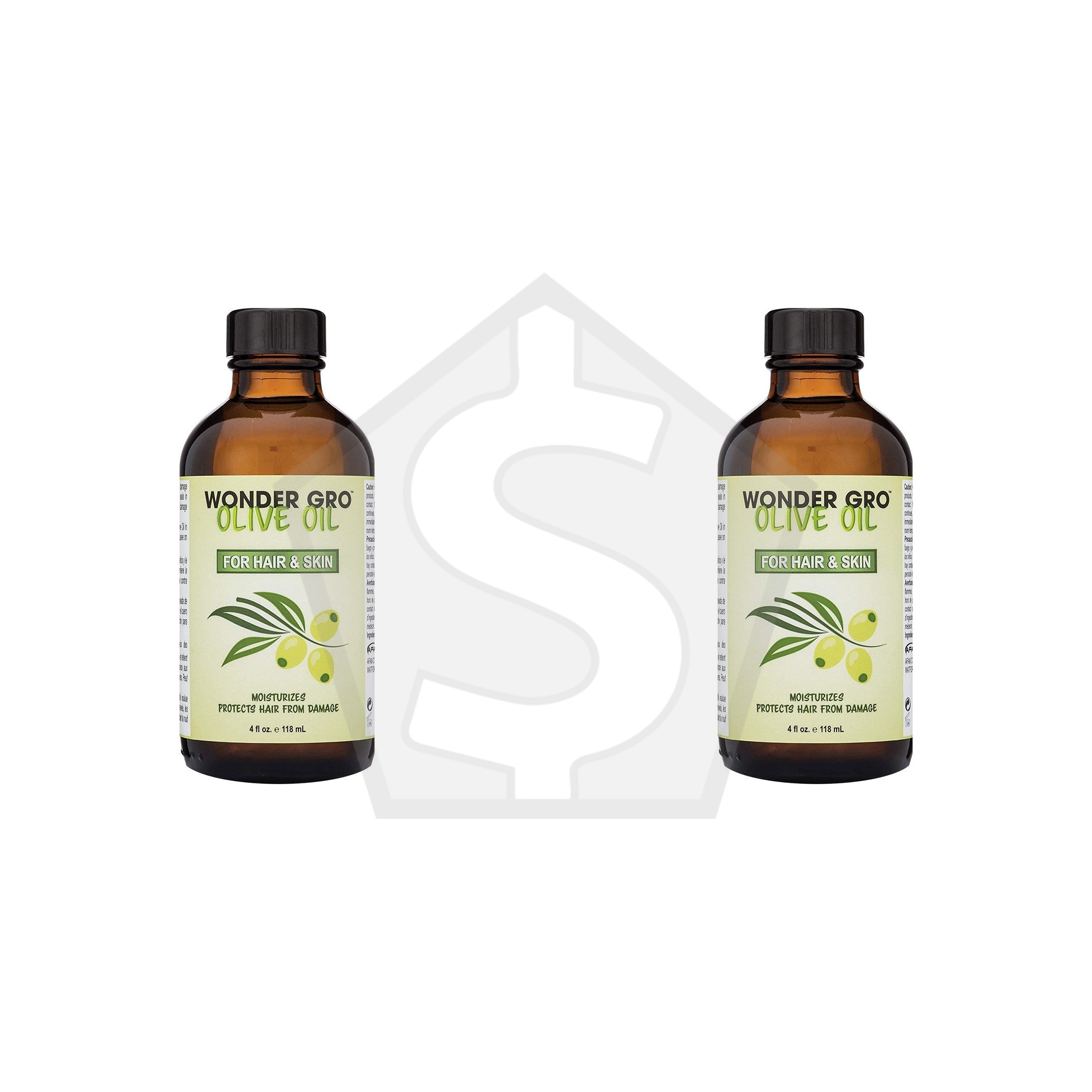 Bundle of 2 - WONDER GRO Hair & Skin Oil (4oz) - Olive Oil