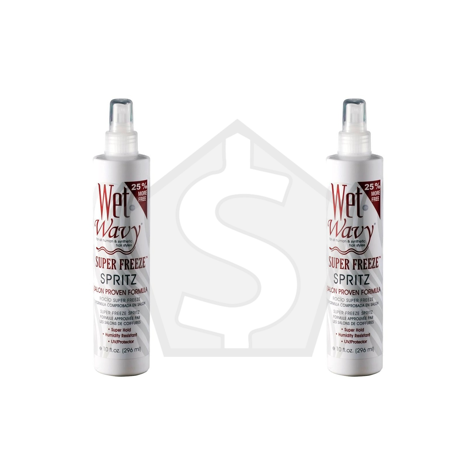 WET N WAVY Super Freeze Spritz (10oz) - Pack of 2