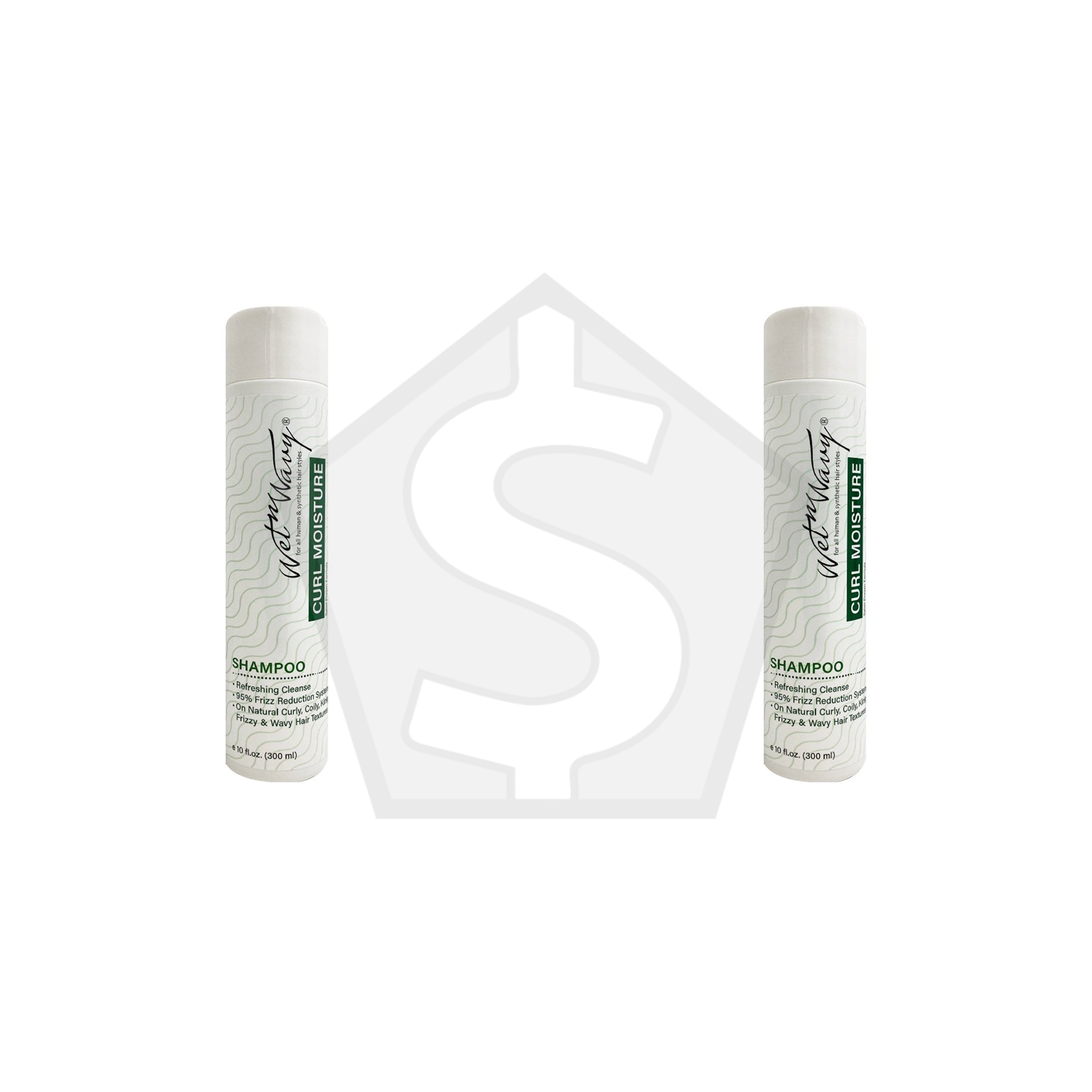 WET N WAVY Curl Moisture Shampoo (10oz) - Pack of 2