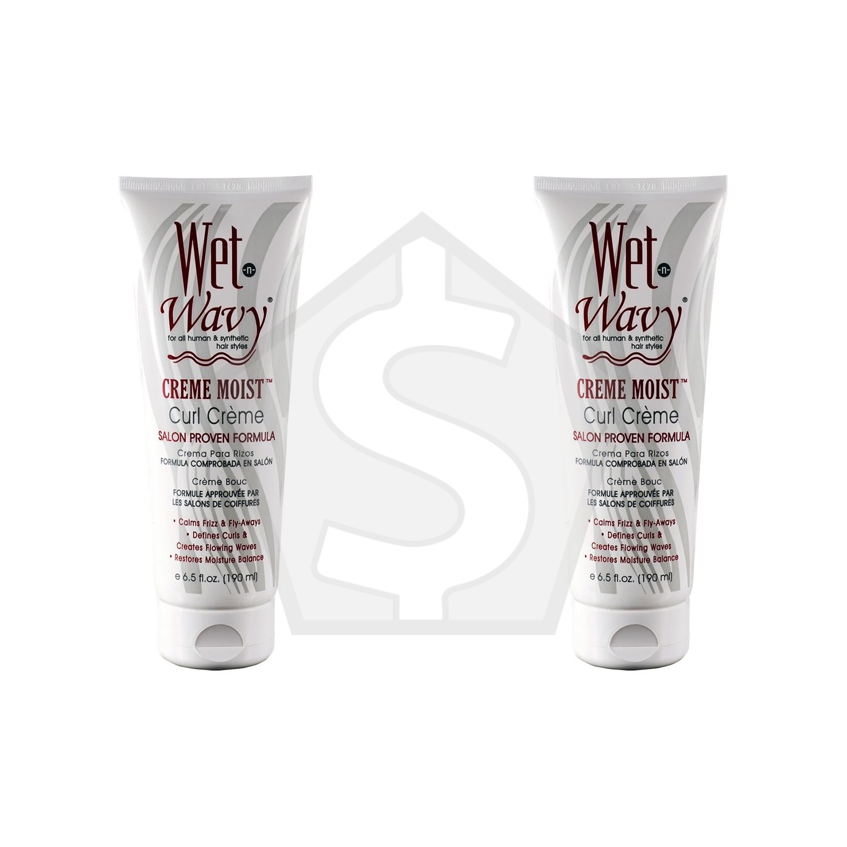 Bundle of 2 - WET N WAVY Curl Creme (6.5oz)