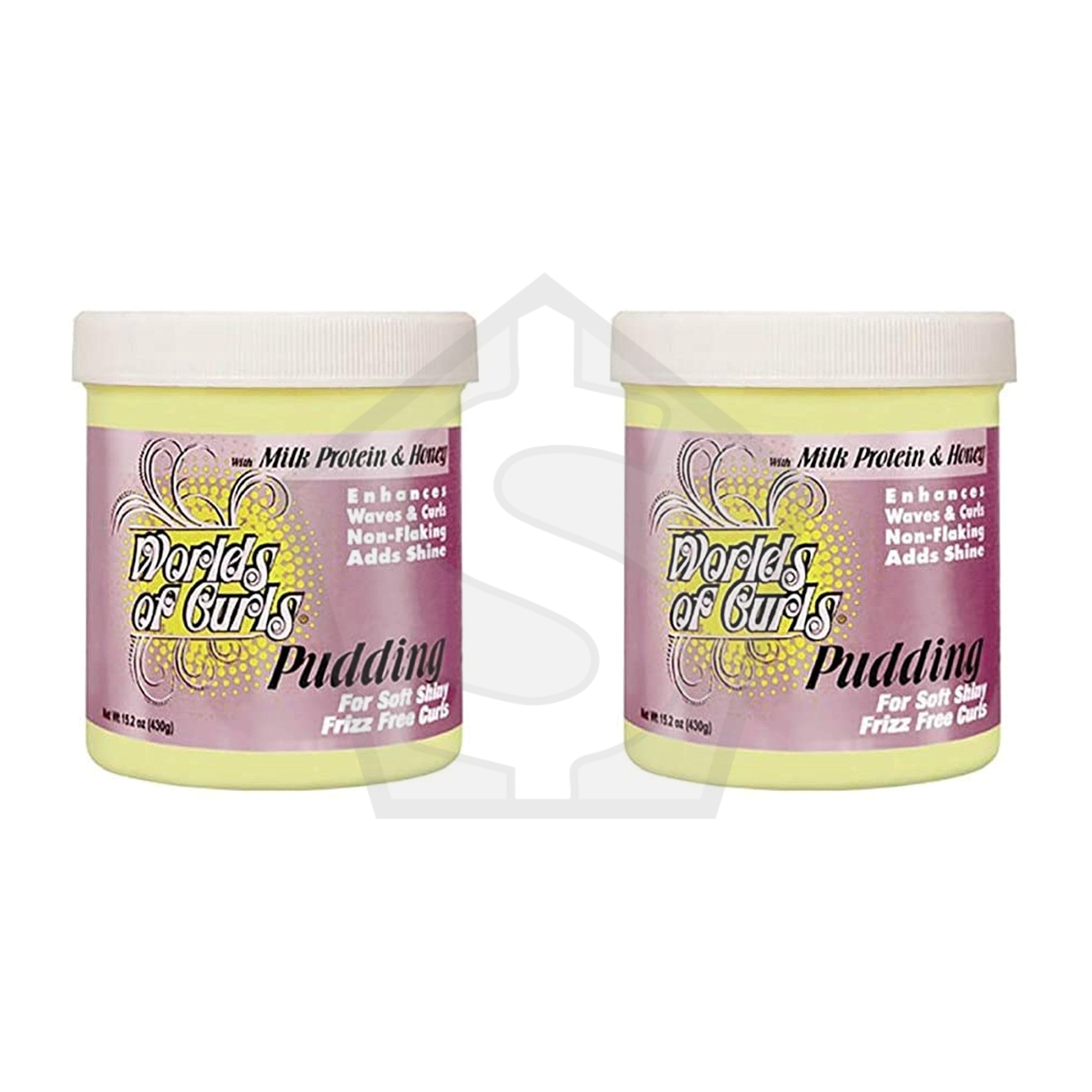 WORLDS OF CURLS Pudding (15.2oz) - Pack of 2