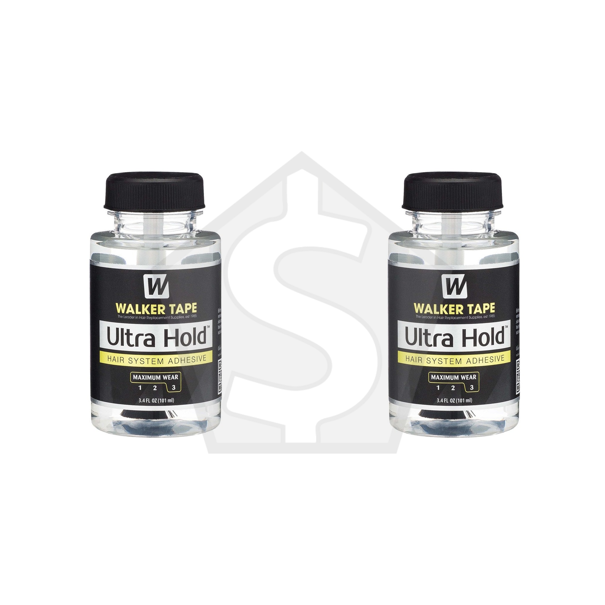 WALKER TAPE Ultra Hold Hair System Adhesive - 3.4oz Brush-on - Pack of 2