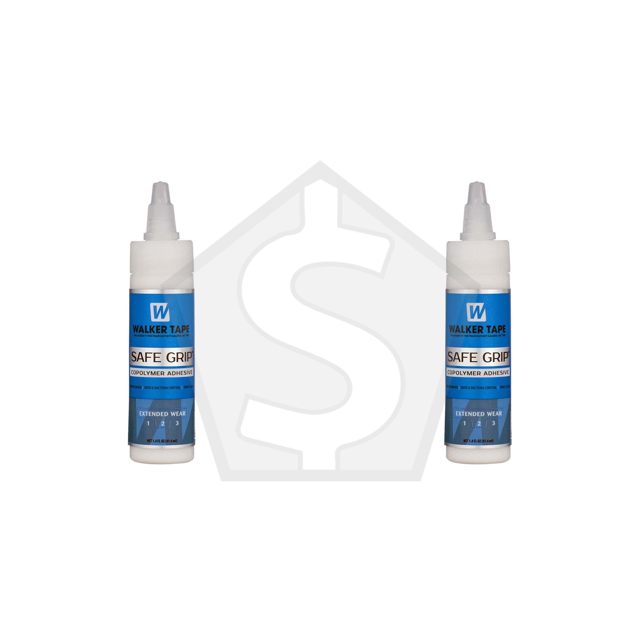 WALKER TAPE Safe Grip Copolymer Adhesive Twist-Top (1.4oz) - Pack of 2