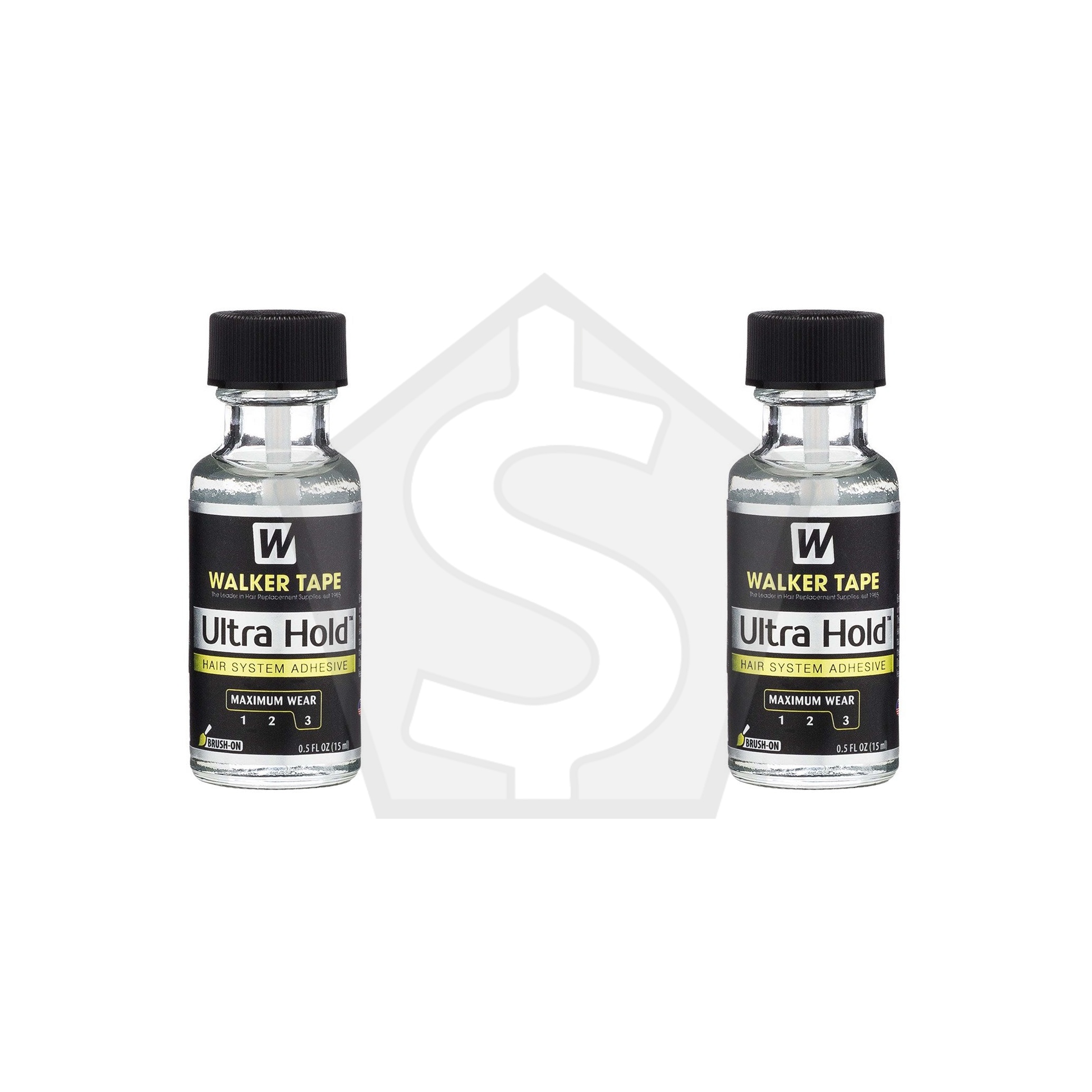 WALKER TAPE Ultra Hold Hair System Adhesive - 0.5oz Brush-on - Pack of 2