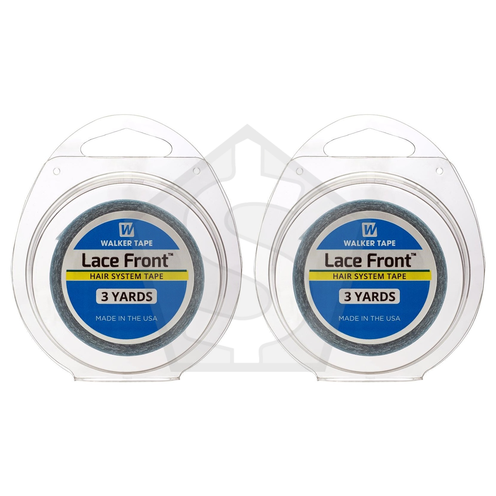 WALKER TAPE Lace Front Tape Rolls - 1/2inch x 3yard - Pack of 2