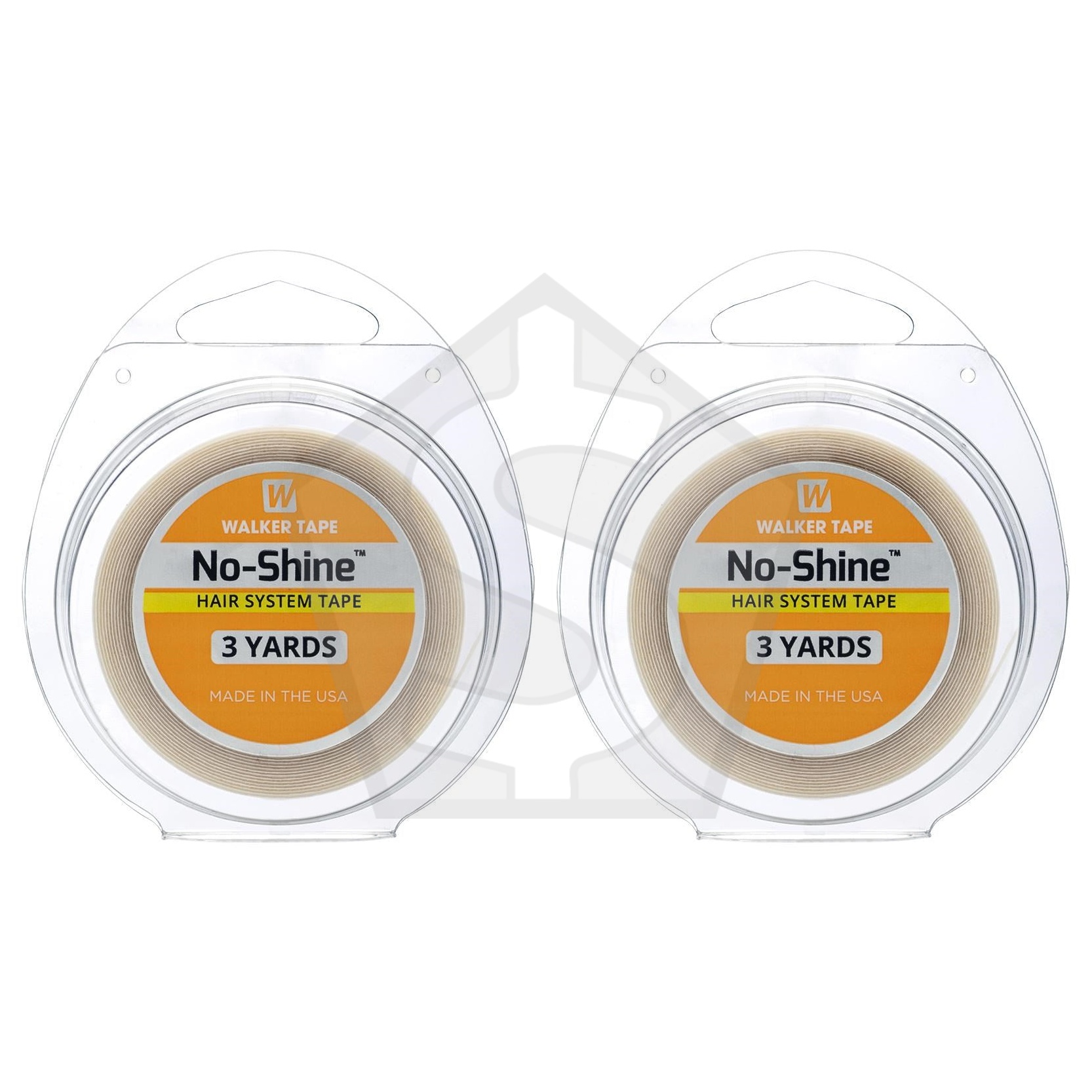 WALKER TAPE No-Shine Tape Rolls - 1/2inch x 3yard - Pack of 2