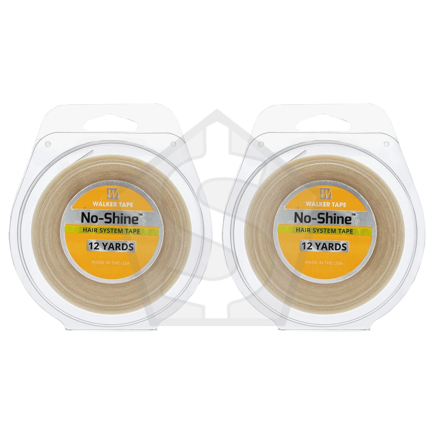 WALKER TAPE No-Shine Tape Rolls - 1/2inch x 12yard - Pack of 2