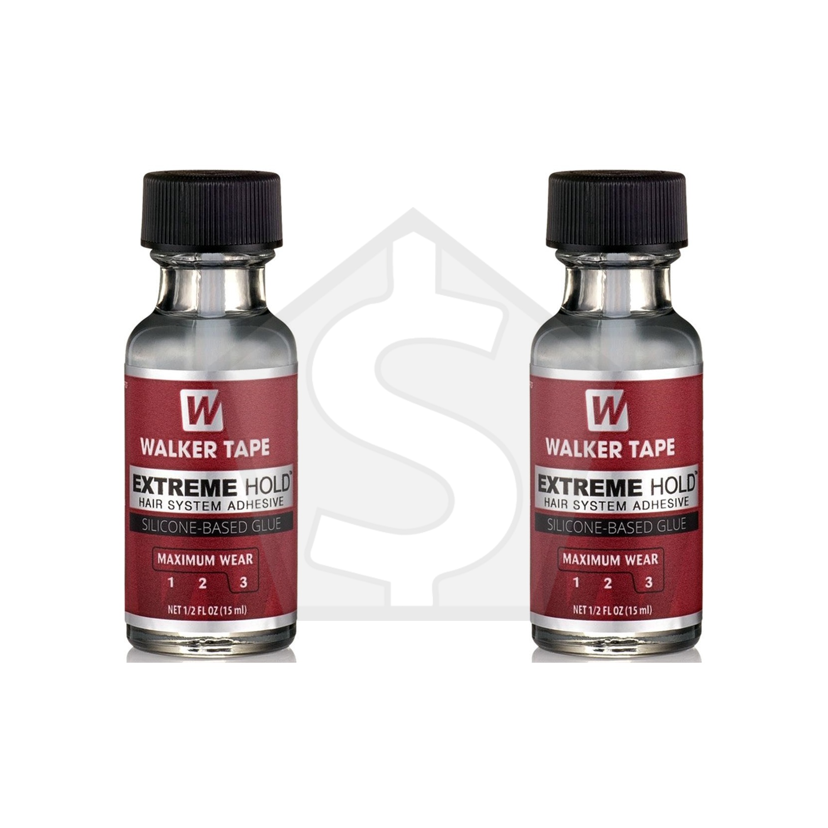 WALKER TAPE Extreme Hold Hair System Adhesive - O.5oz Brush-On - Pack of 2