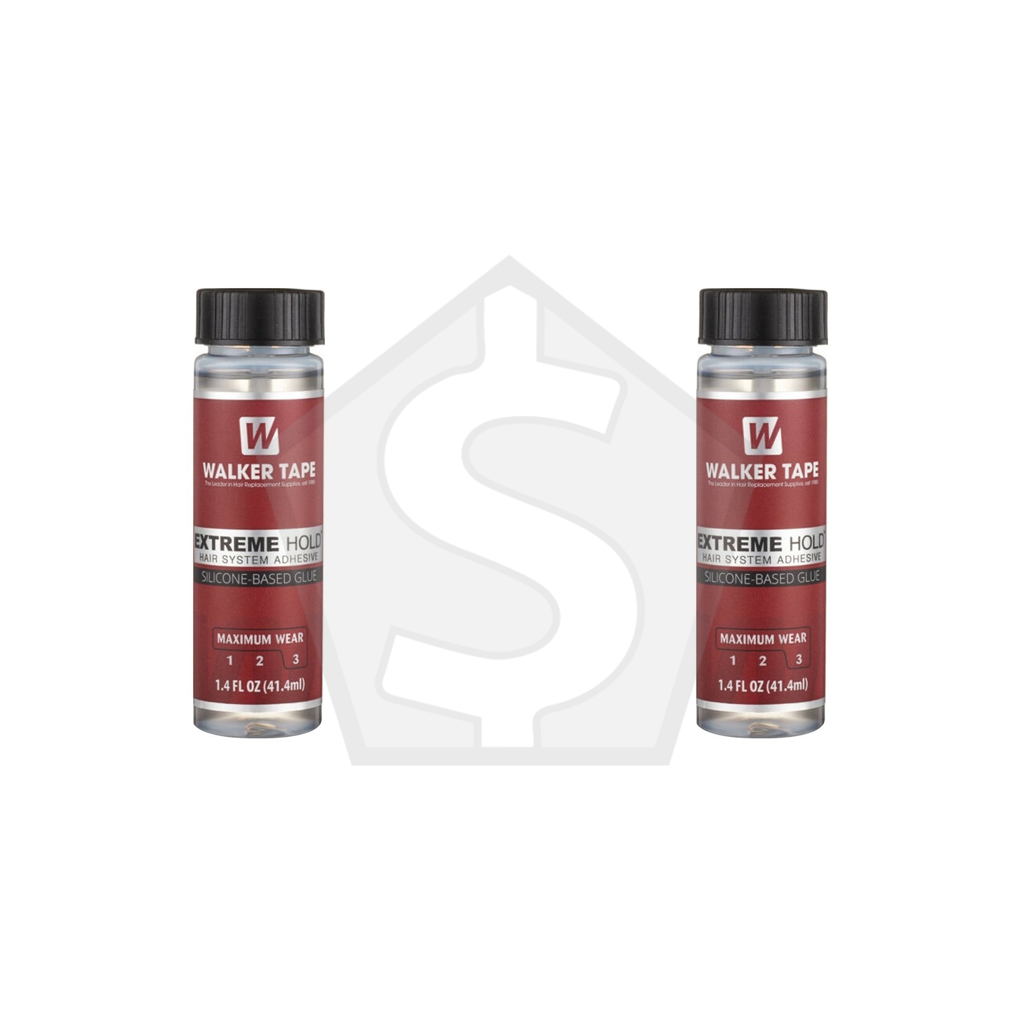 WALKER TAPE Extreme Hold Hair System Adhesive - 1.4oz Brush-On - Pack of 2