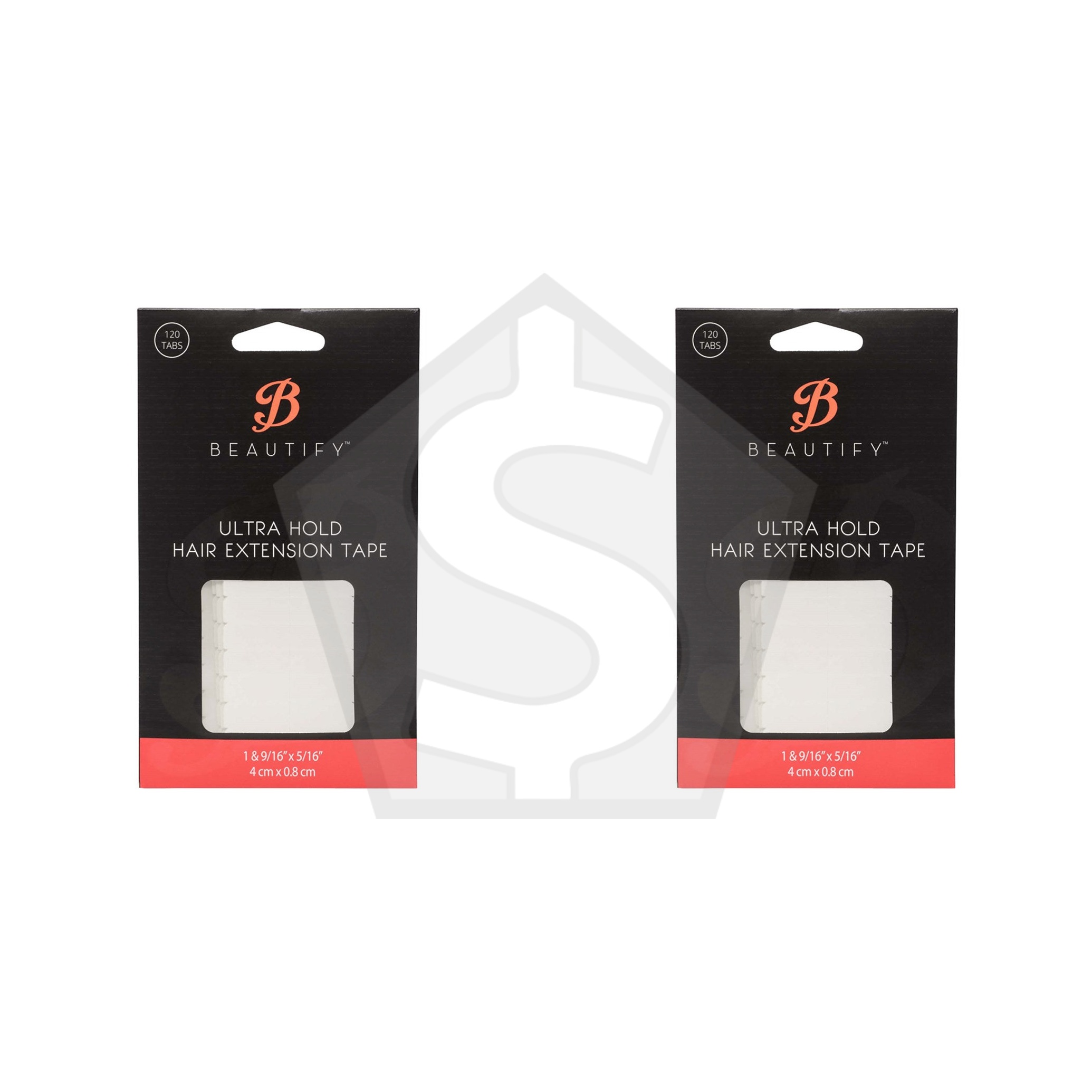 WALKER TAPE Hair Extension Tabs (120pcs, 4cm x 0.8cm) - Ultra Hold - Pack of 2