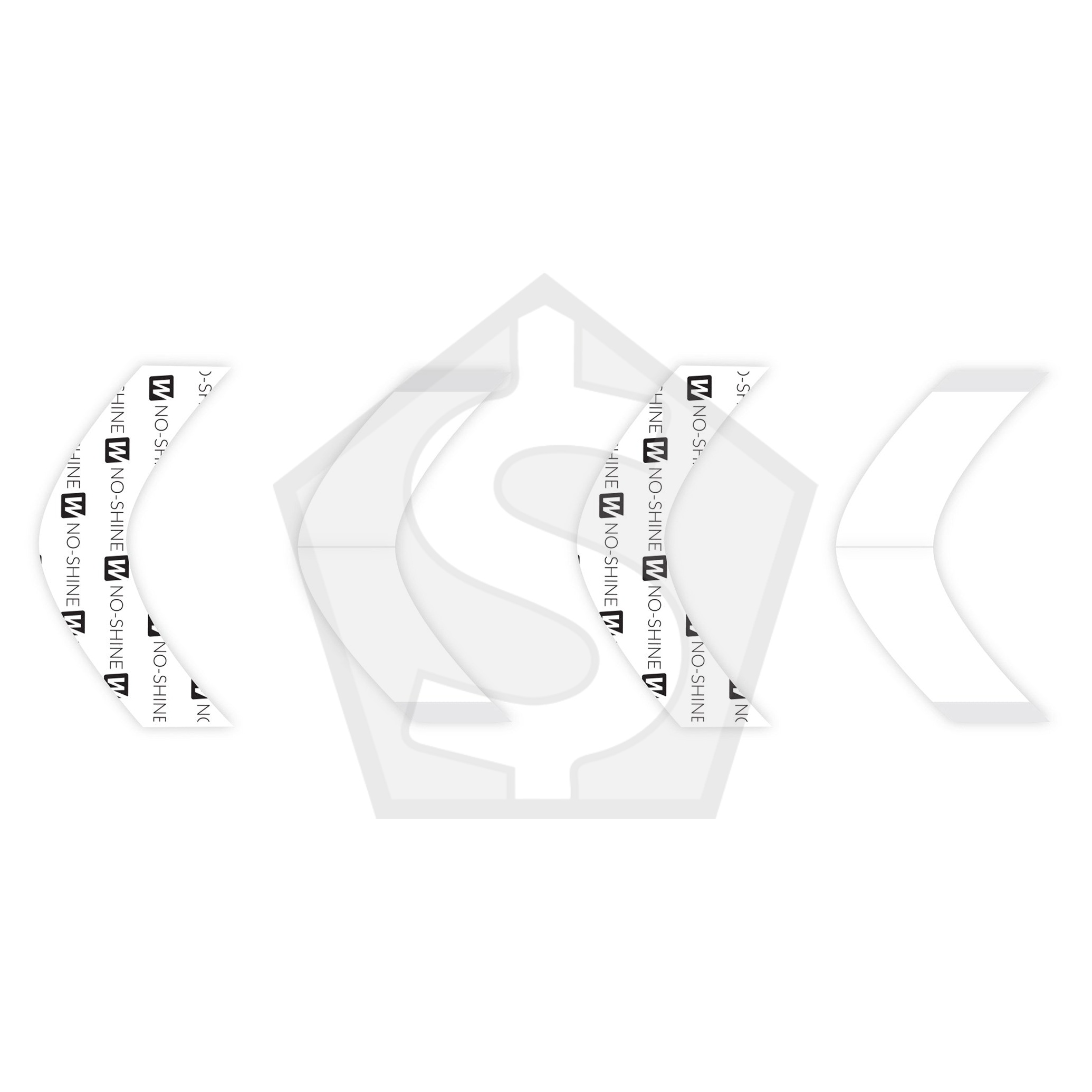 WALKER TAPE No-Shine Tape Contours & Strips (36pcs/bag) - A Contour - Pack of 2