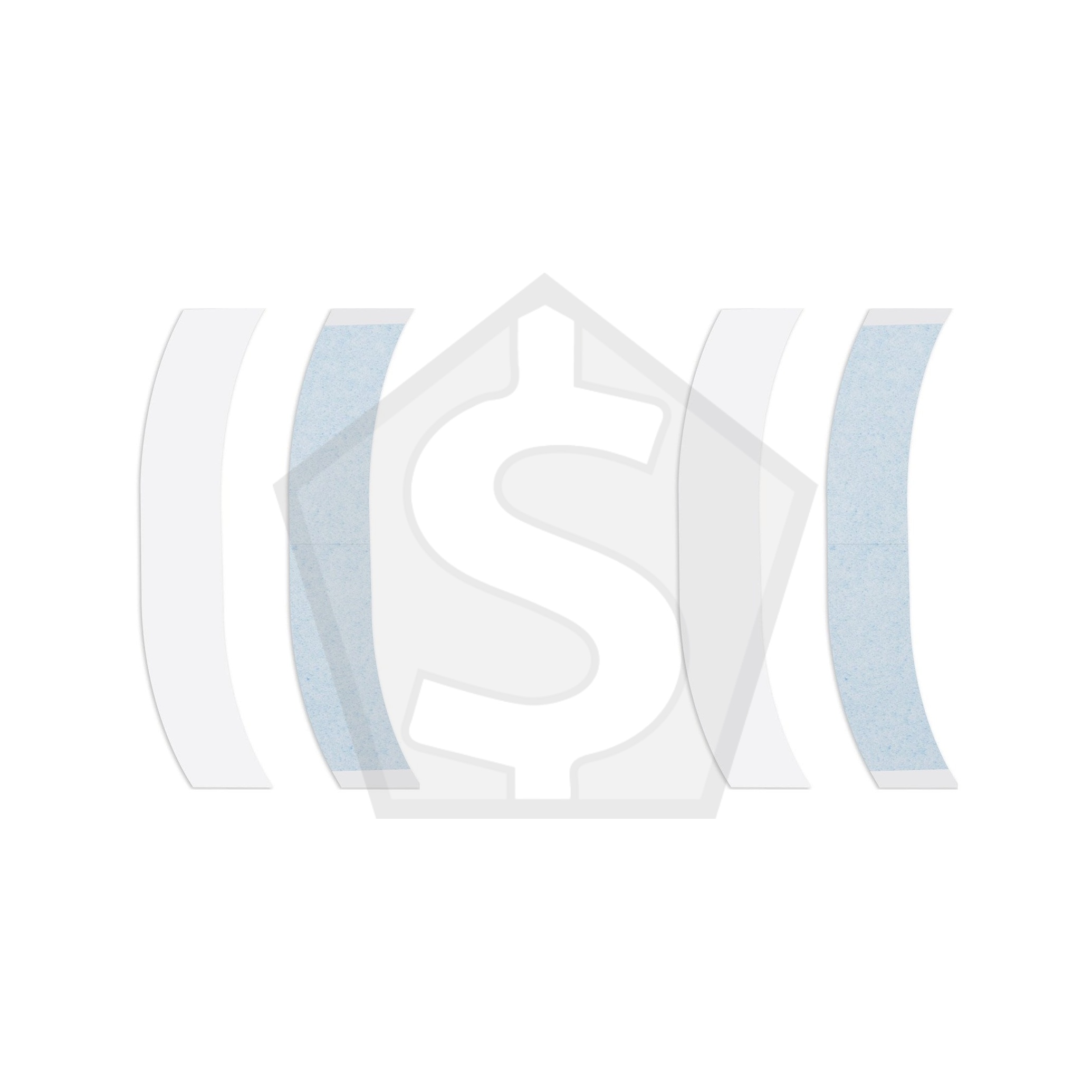 WALKER TAPE Lace Front Tape Contours & Strips - 5inch Superwide C Contour (24pcs/bag) - Pack of 2